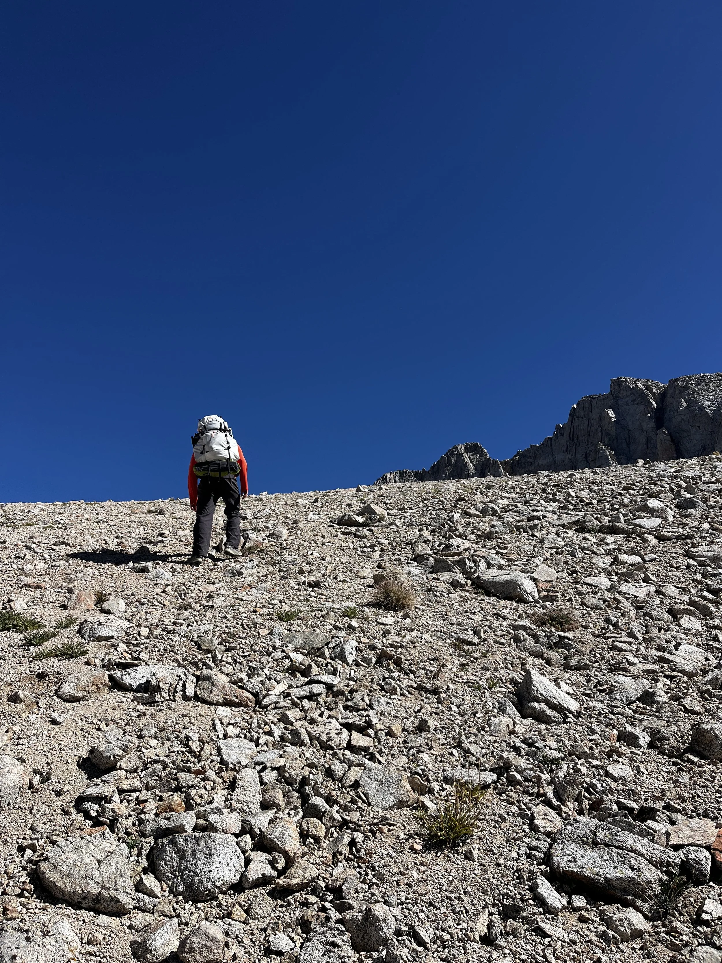 Approaching Harrison Pass from the south.