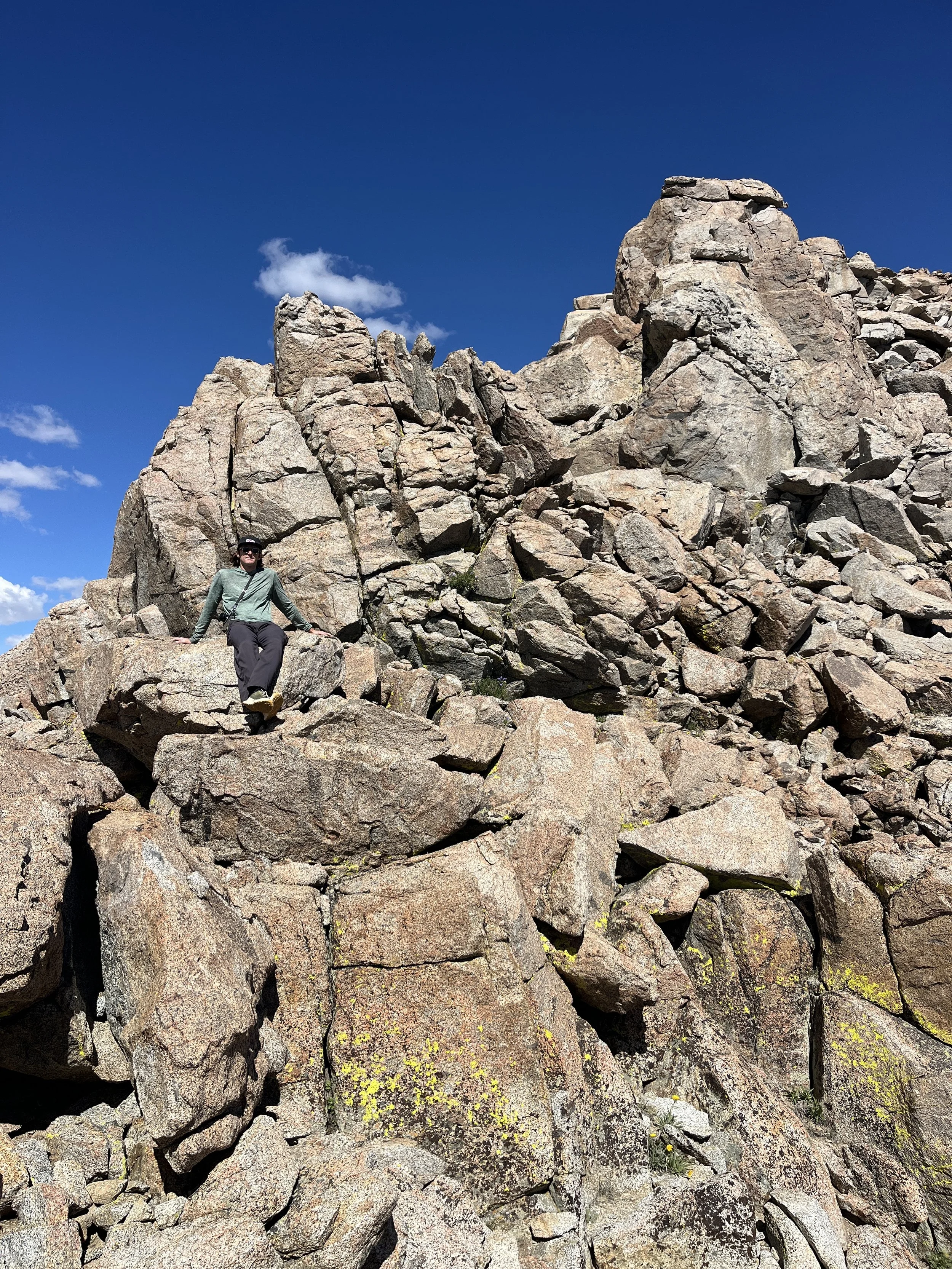 Tanner at the top of the col.