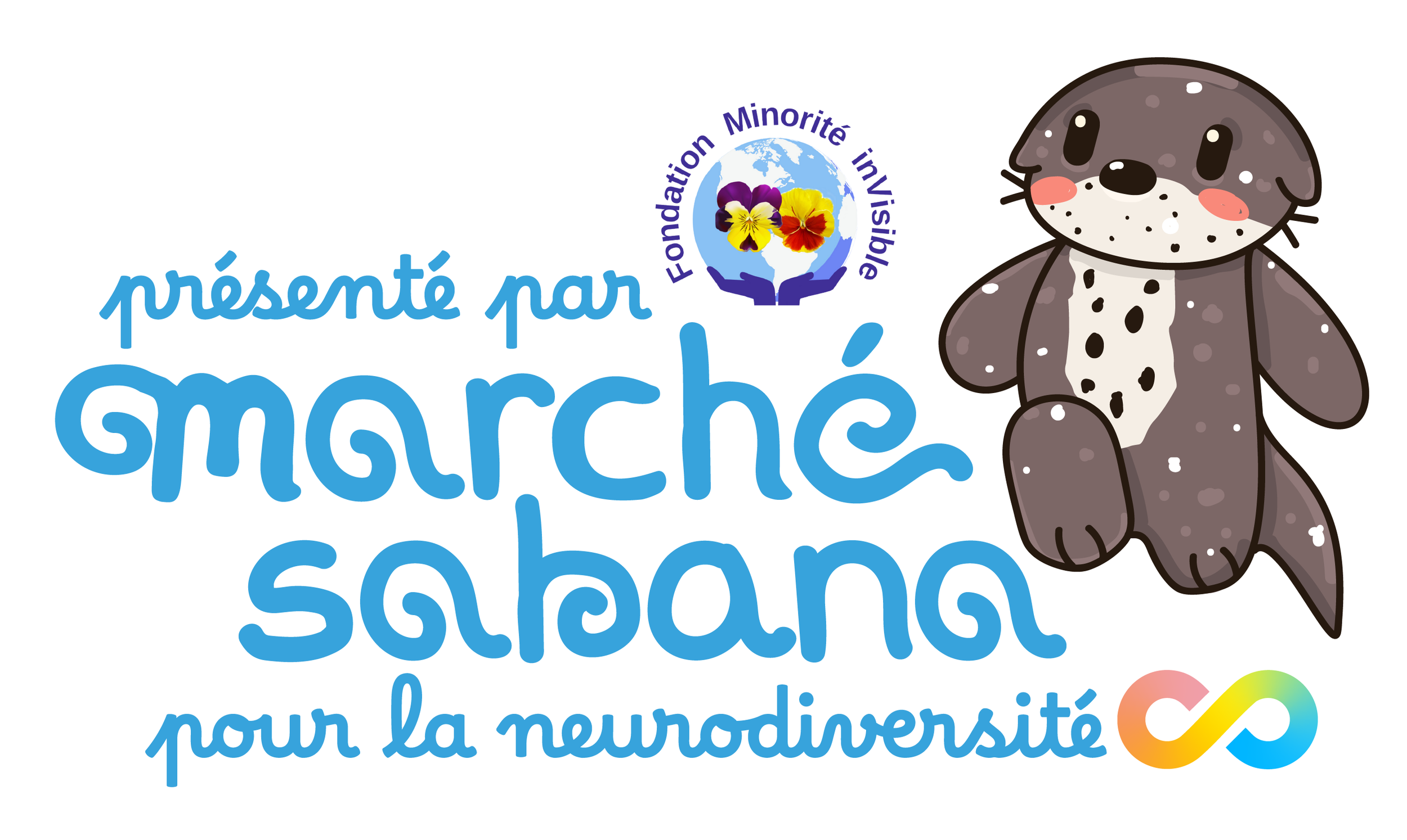 Logo Marché Sabana pour la Neurodiversité présenté par la Fondation  Minorité inVisible