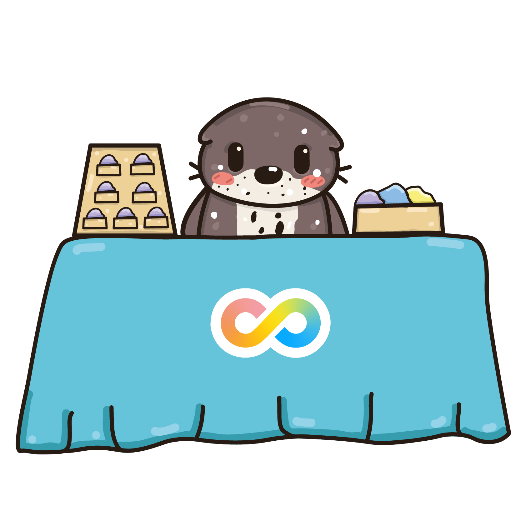 Illustration Nutria Vendeuse - Copyright - Dessinatrice Luisana Sierra