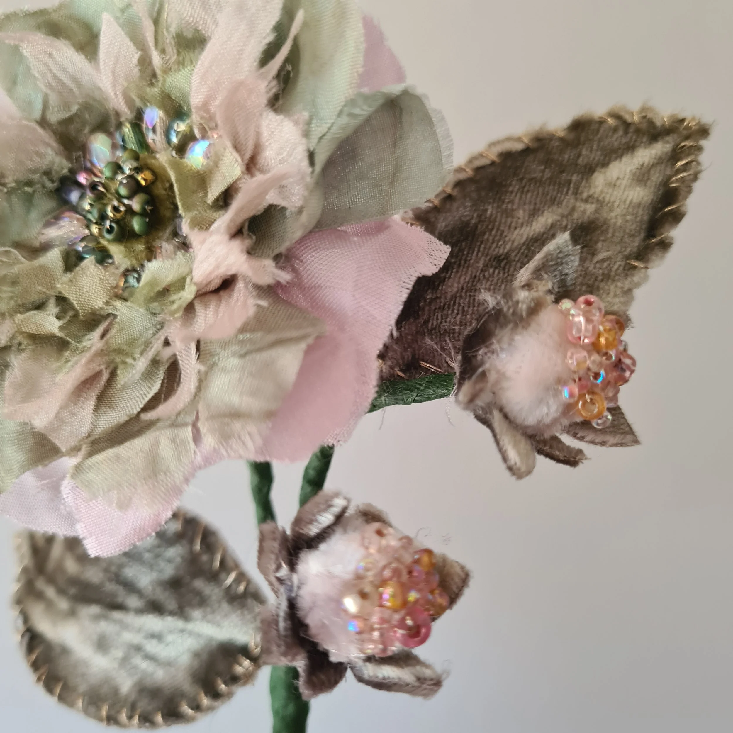 Silk and Velvet Brooches at Sew.Be Curated