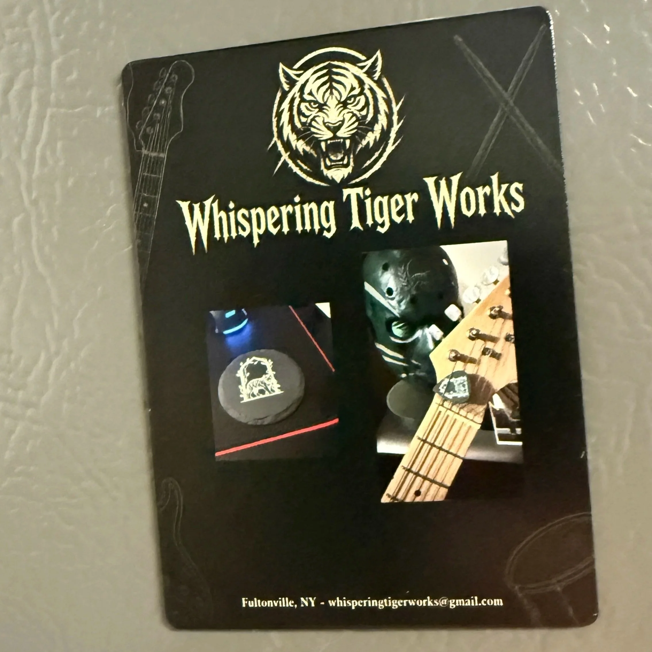 Custom magnet made by Whispering Tiger Works