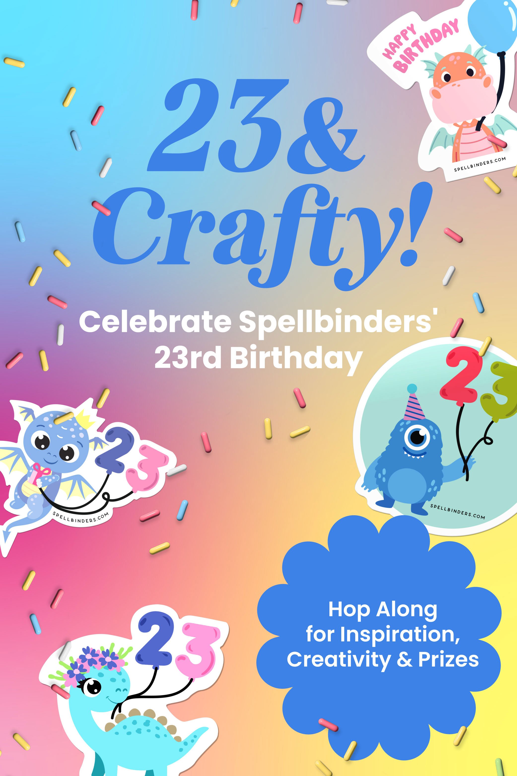Spellbinders 23rd Birthday Blog Hop | Chompster Card