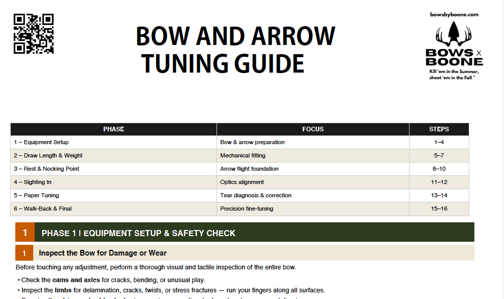 Bow and Arrow Tuning Guide