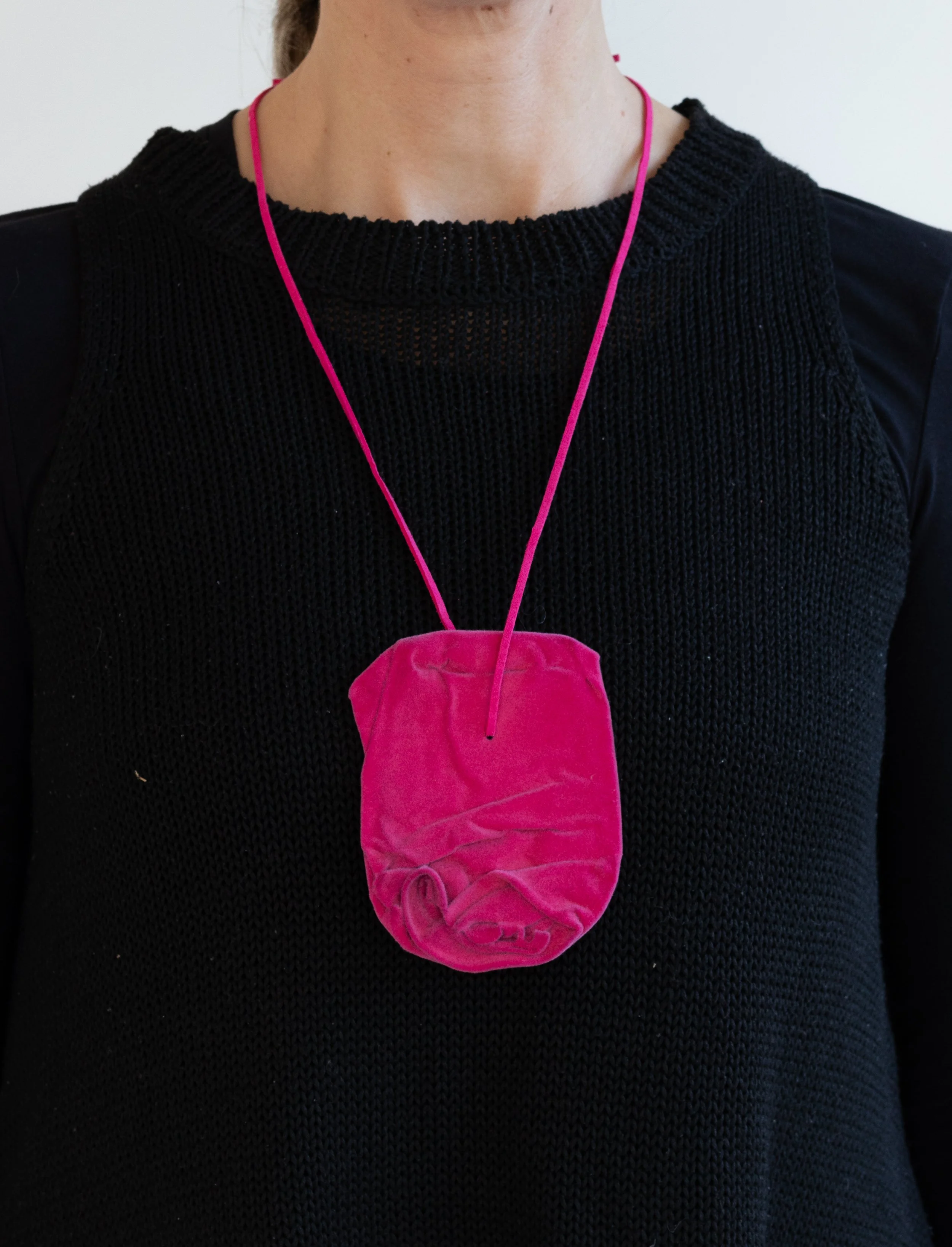 Sellout, 2024,
Found aluminium can, nylon flock, velour string, sold