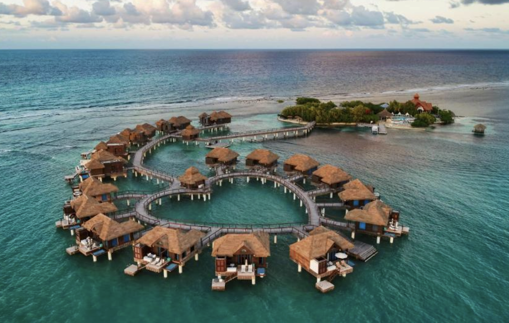 All-inclusive resort relax couples vacation