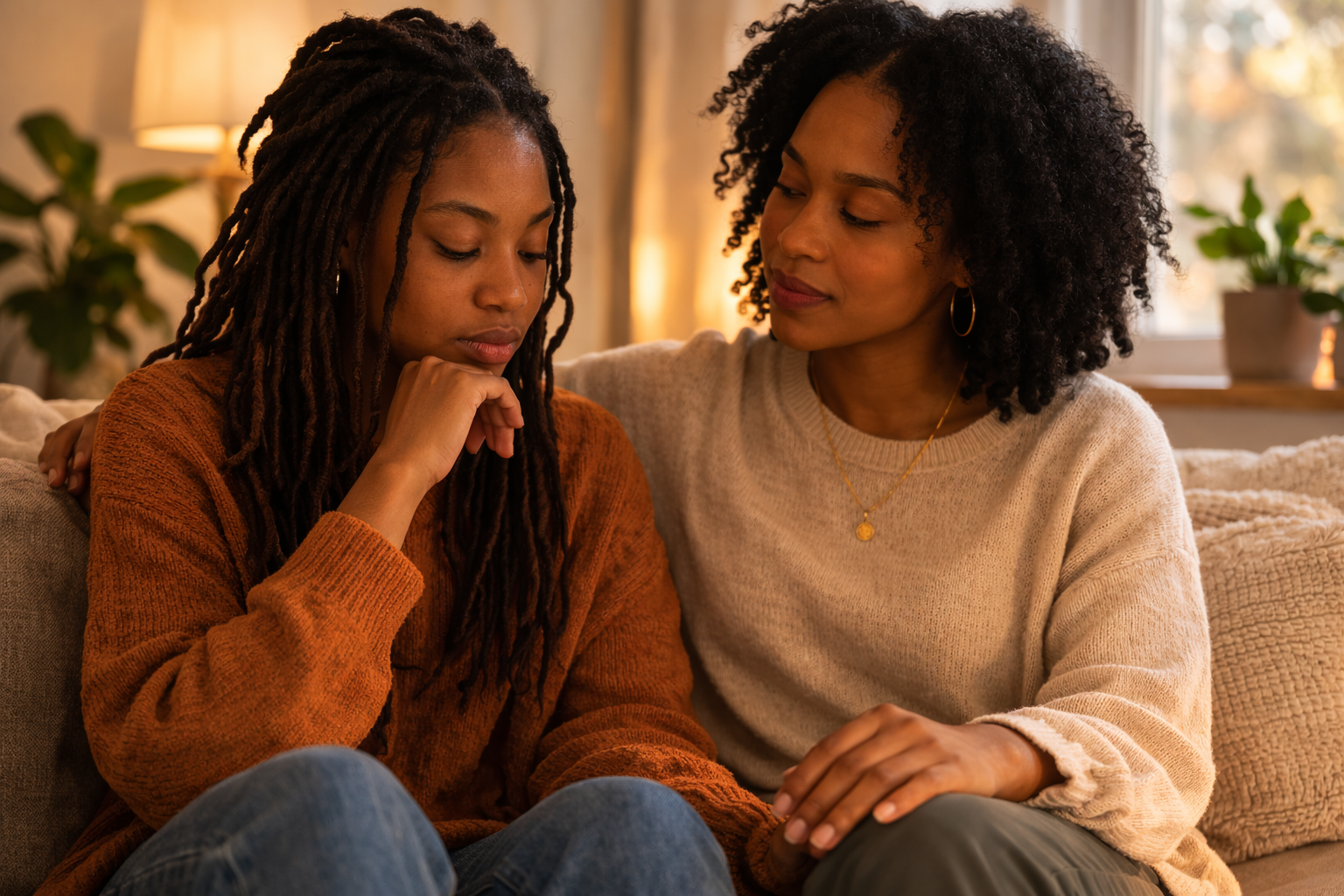Co-regulation through safe connection to help the nervous system feel safer