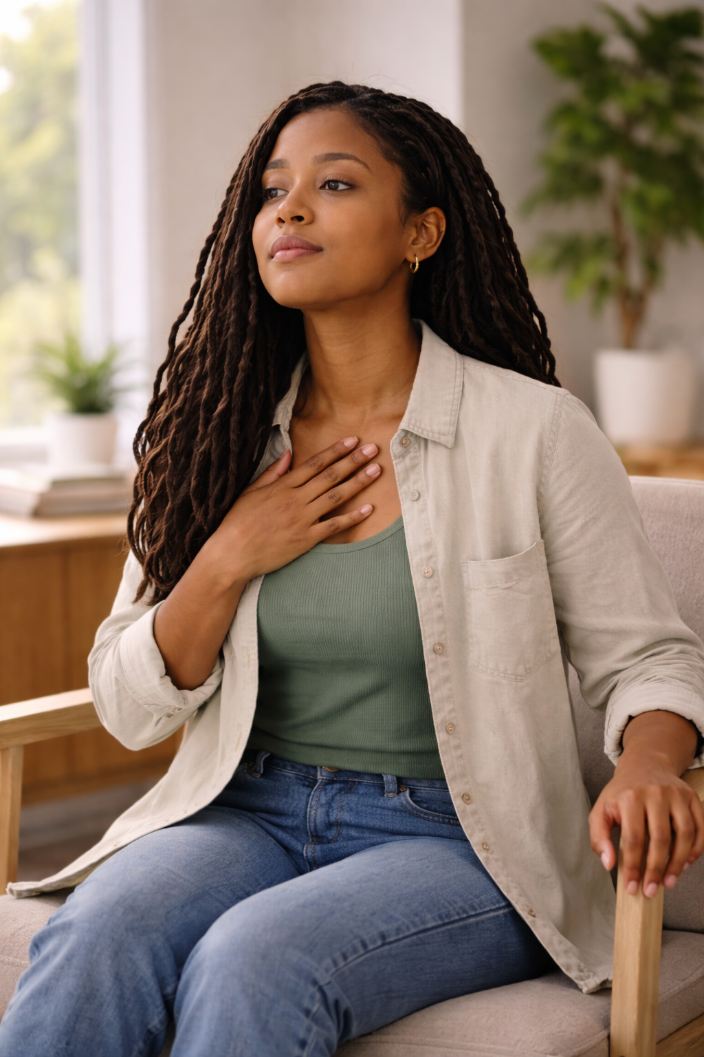 Grounding exercise to calm anxiety and return to the present moment