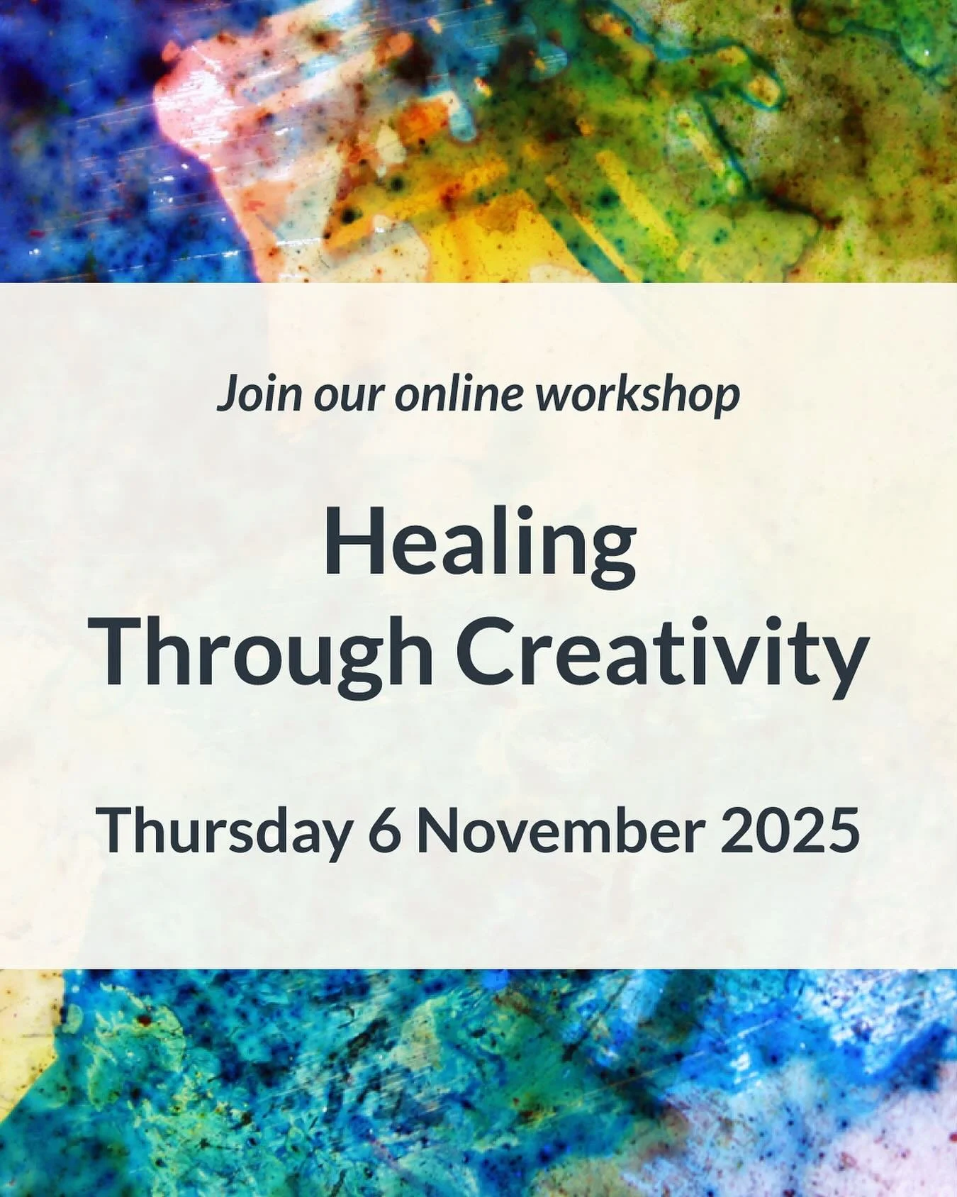 Are you curious to learn how creativity can support your wellbeing? Join my upcoming online workshop: Healing Through Creativity.

No artistic skill is required.

In this 90-minute experiential workshop, you&rsquo;ll learn how creativity can support 