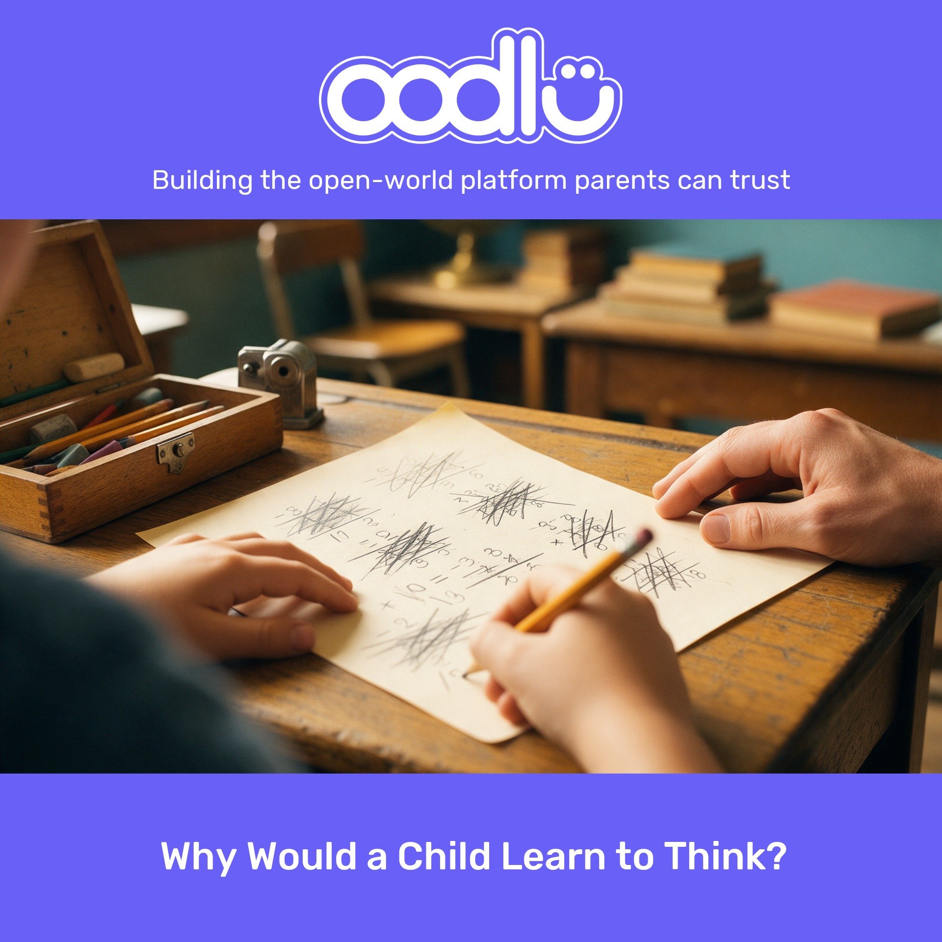 Why Would a Child Learn to Think?