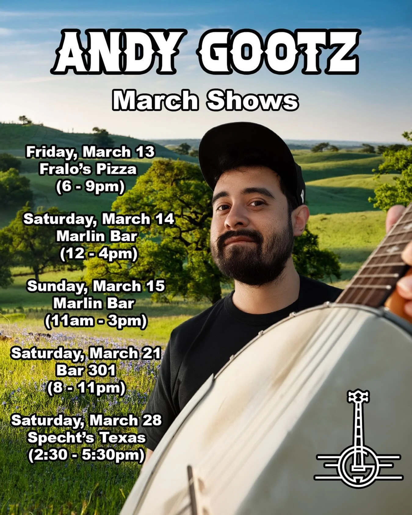 Rolling into spring with some shows.
Details in the post
#sanantoniomusic #springtime #localmusic #folk #hillcountry