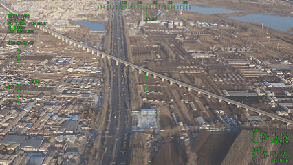 VTOL drone in flight for industrial aerial inspection and mapping