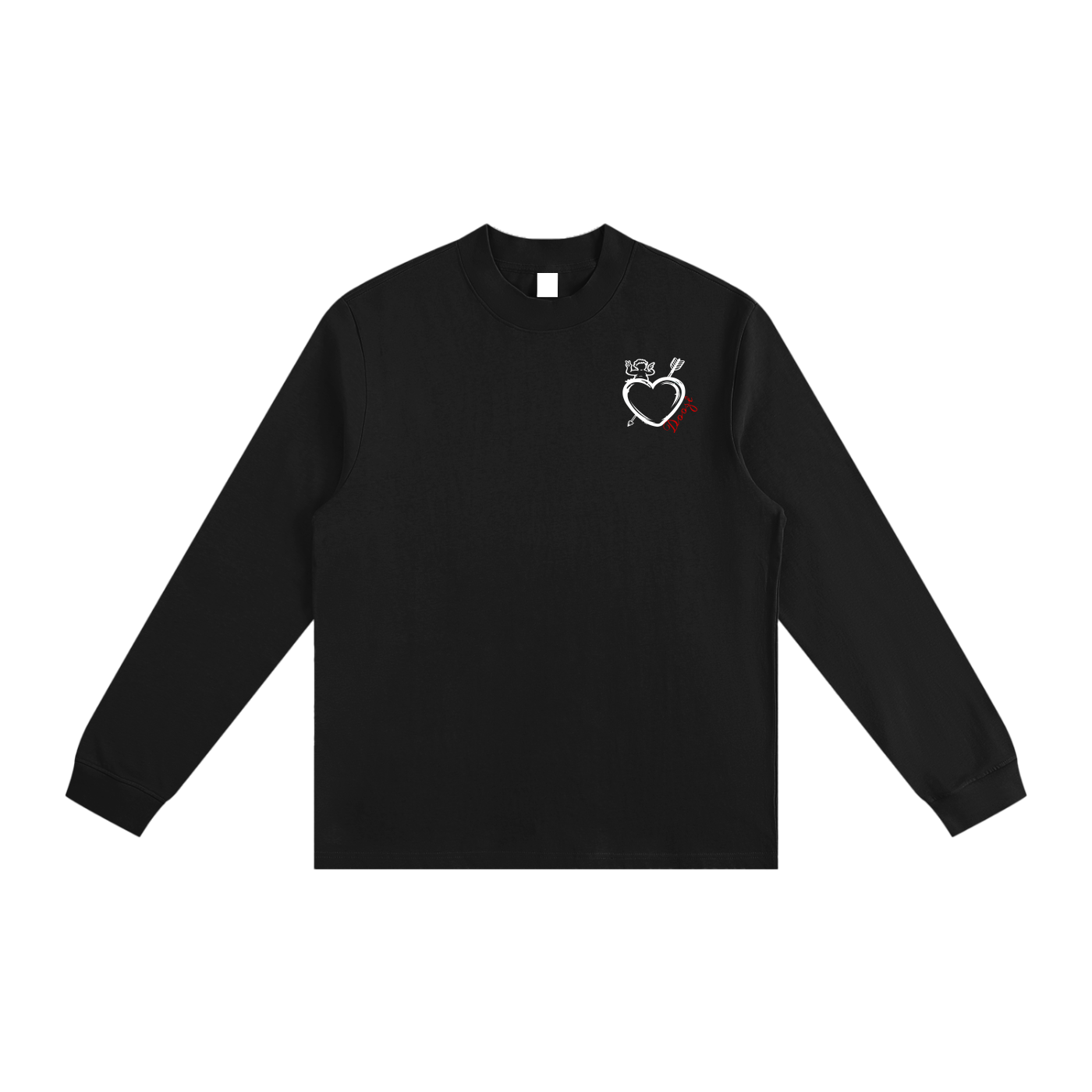 Angel heart Non-Shrink Mock Neck Sweatshirt