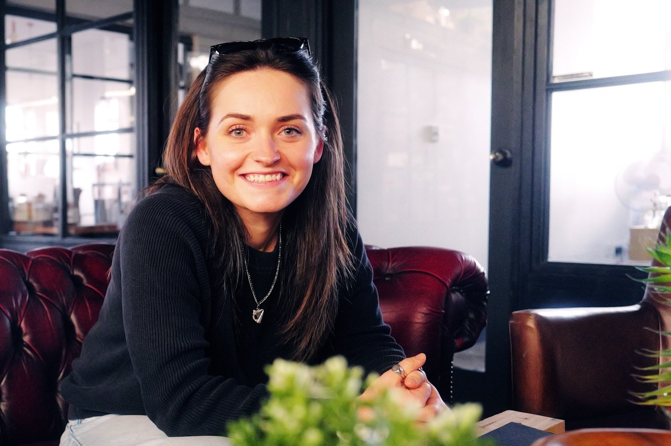 Ok so we have one the final portrait of our Ireland Trip.

I met Claudia (@lil_nevin) after a nice drive from Dublin to Kilcullen. 

Shani has been in the market for a custom leather journal, and found this awesome shop (@carvedon). 

We plugged it i