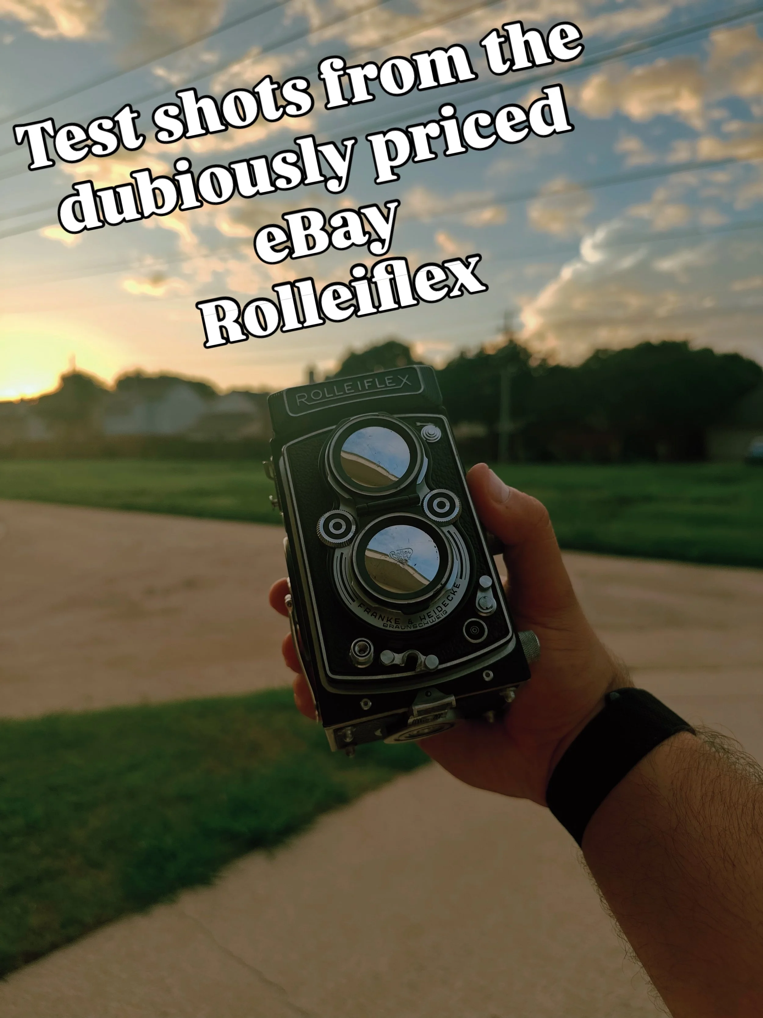 I managed to pick up this pretty minty Rolleiflex via an eBay auction a few weeks ago.

I was surprised because my winning bid was way, way less than the average price for its condition.

On e it got here I ran a roll of Kentmere Pan 200 to make sure