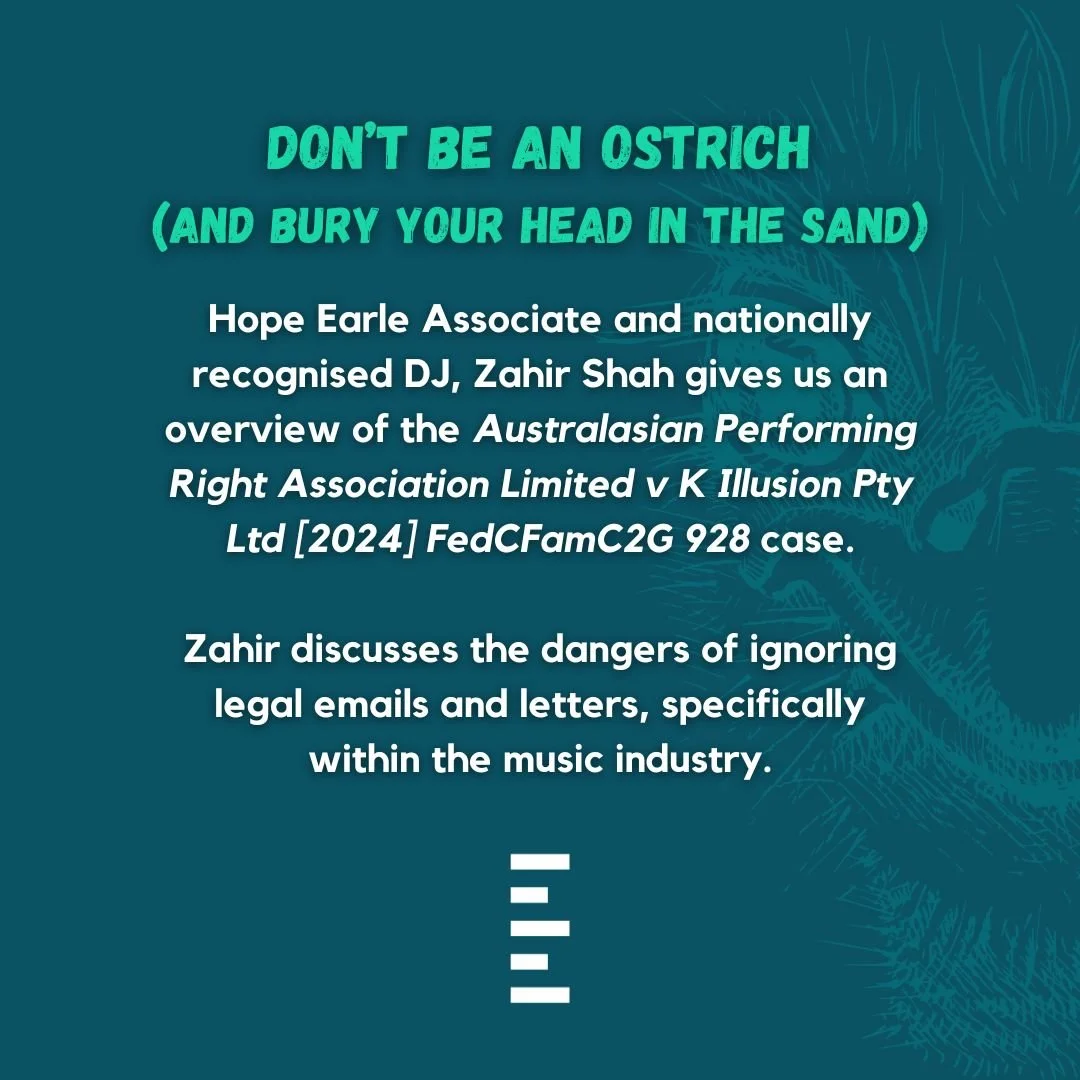 Don't Be an Ostrich