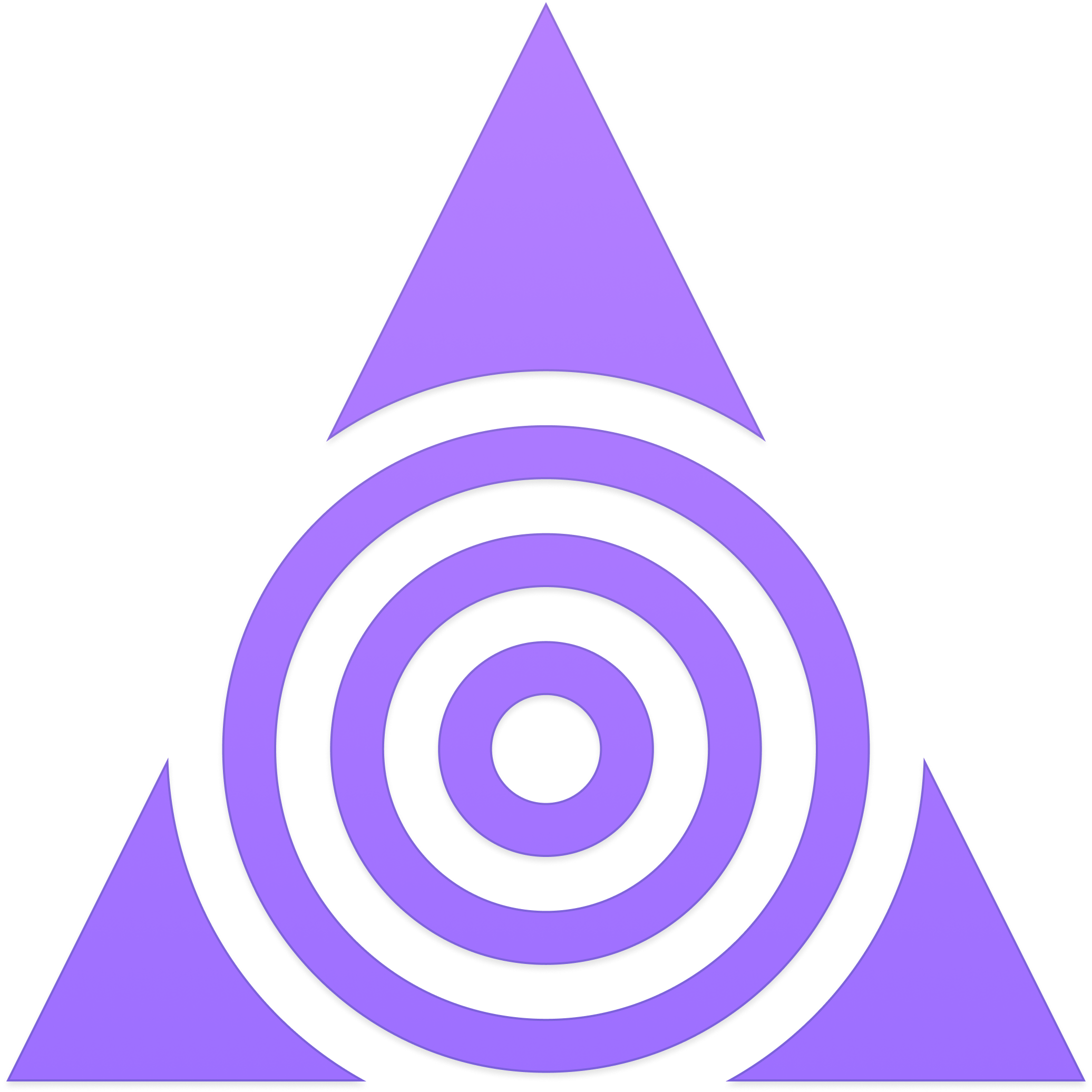 Icon of a target for ads