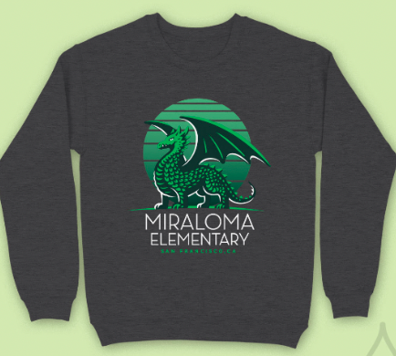 Kids Dragon Sweatshirt Grey