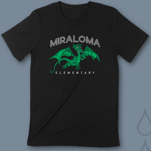 Adult Vintage Dragon Tee - Black or Green