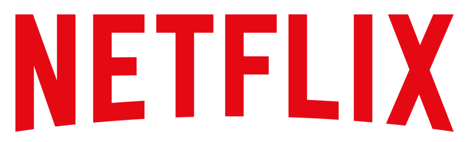 Red Netflix logo with the word 'NETFLIX' in bold, uppercase letters.