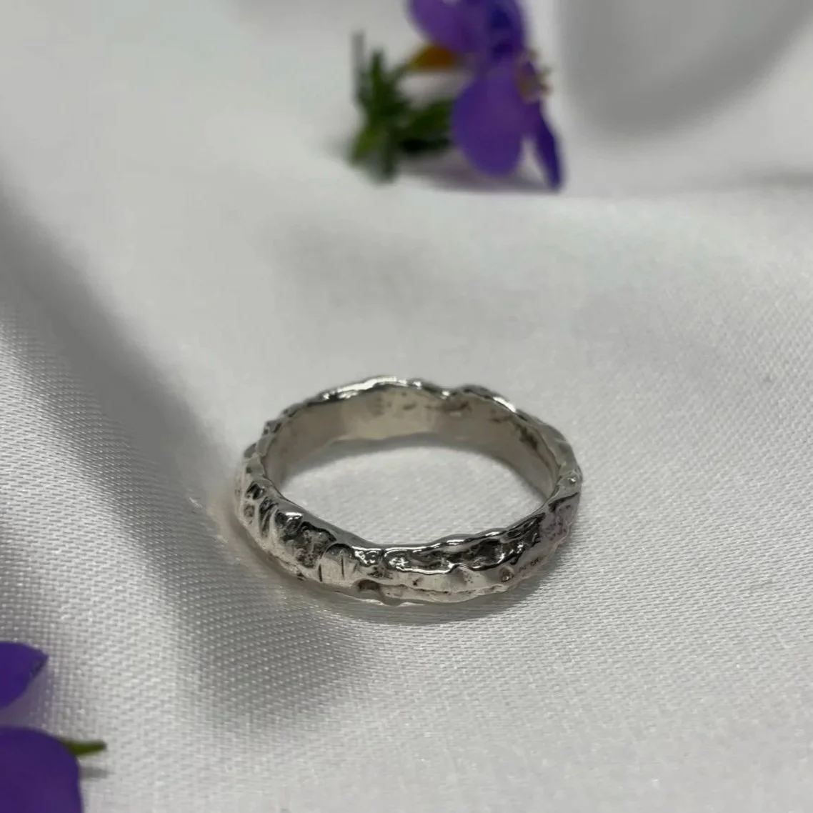 Molten Band- available in silver or gold