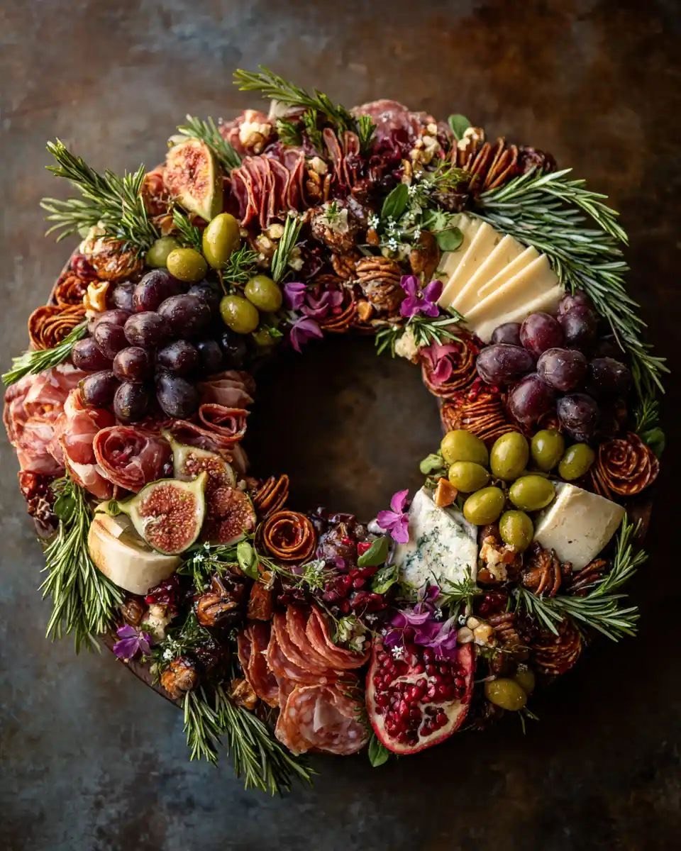 Holiday Wreath Charcuterie Board