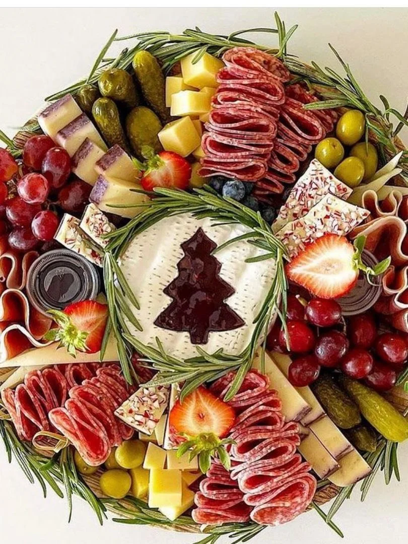 Brie Tree Holiday Charcuterie Board