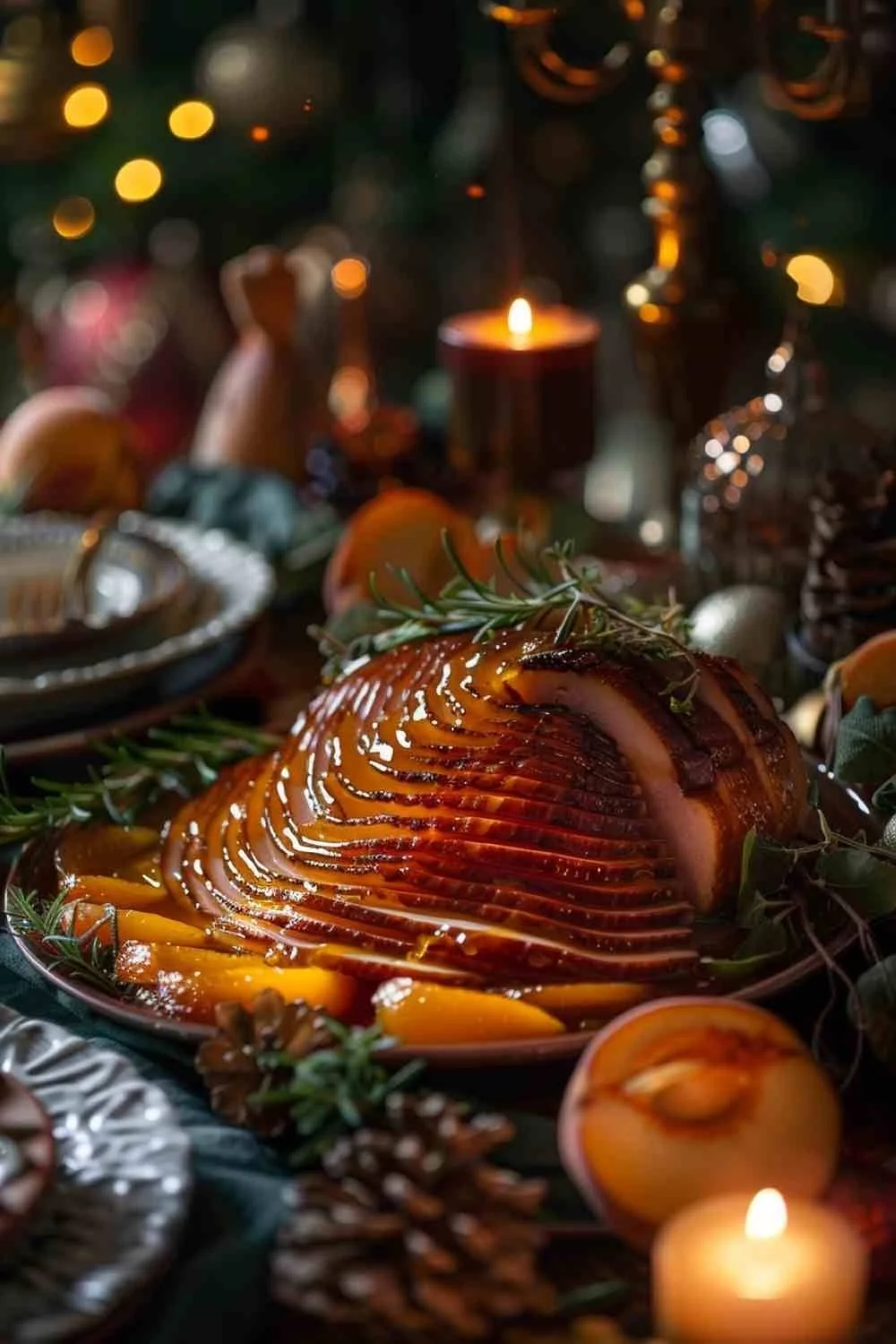 Spiral Sliced Glazed Ham Christmas Dinner