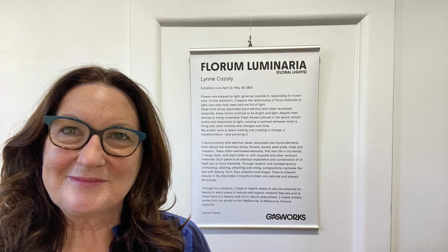 Join me in the celebration of my exhbition Florum Luminaria - on Saturday May 2 from 1-3pm in the Angela Robarts Bird Gallery at @gasworkscreativeprecinct - the @gasworkscafe will be open for drinks and snacks - and you&rsquo;re welcome to visit any 