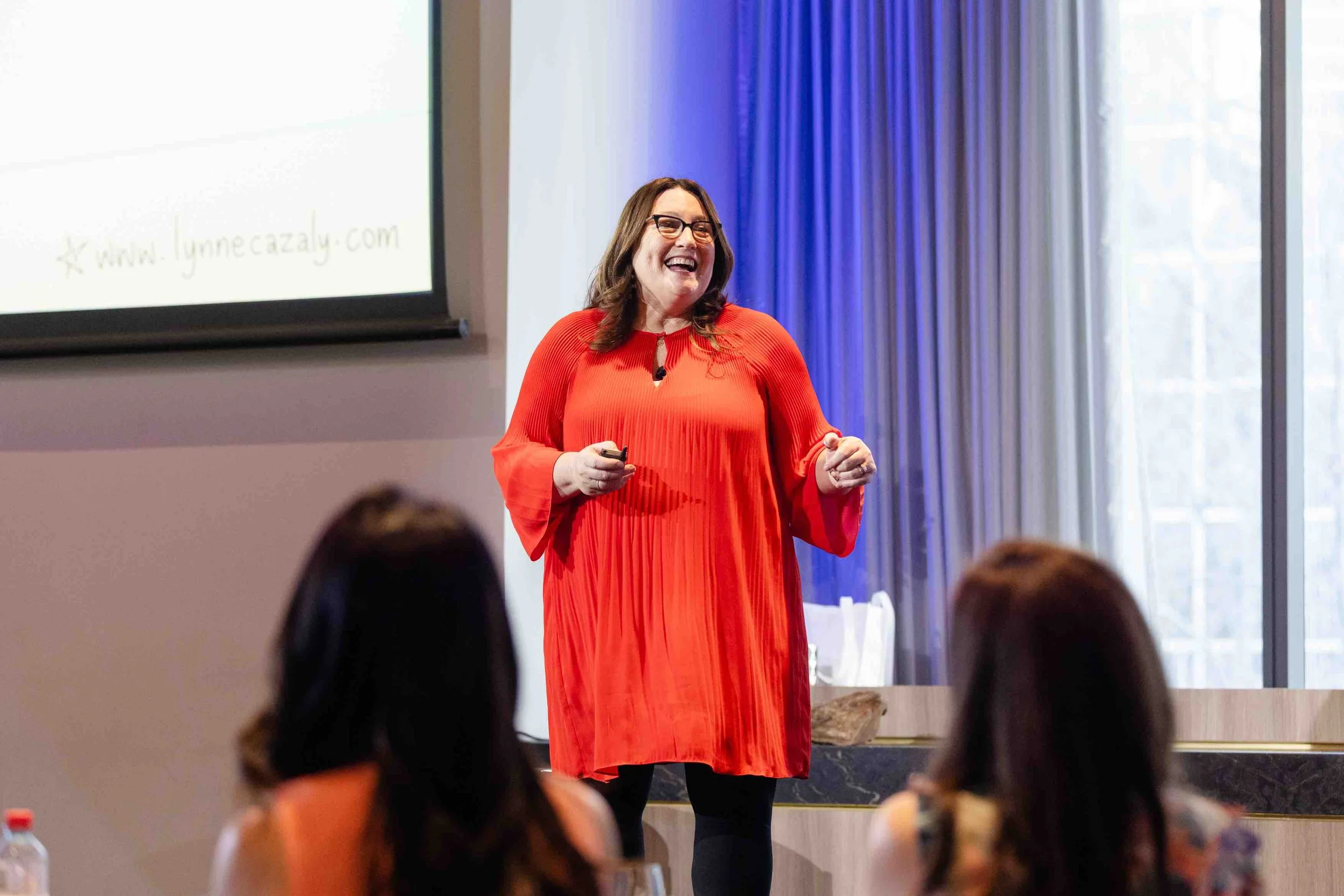 Lynne Cazaly speaking at UniSuper