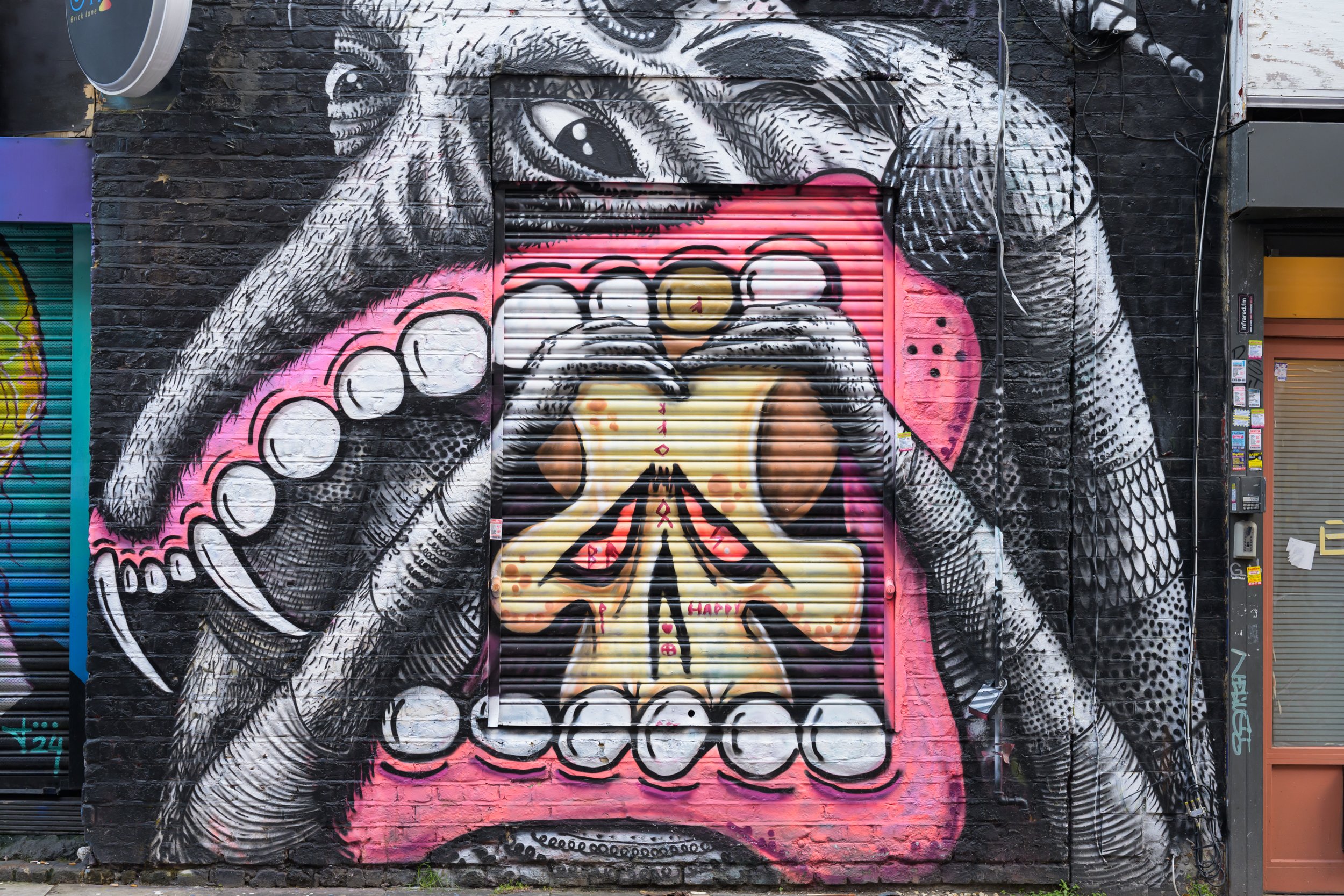 Brick Lane side street mural