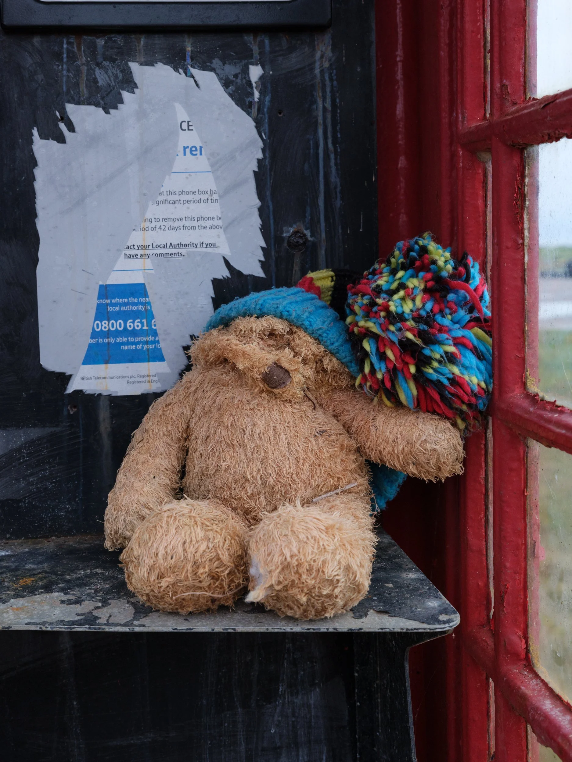Sanna beach phonebox Ardnamurchan