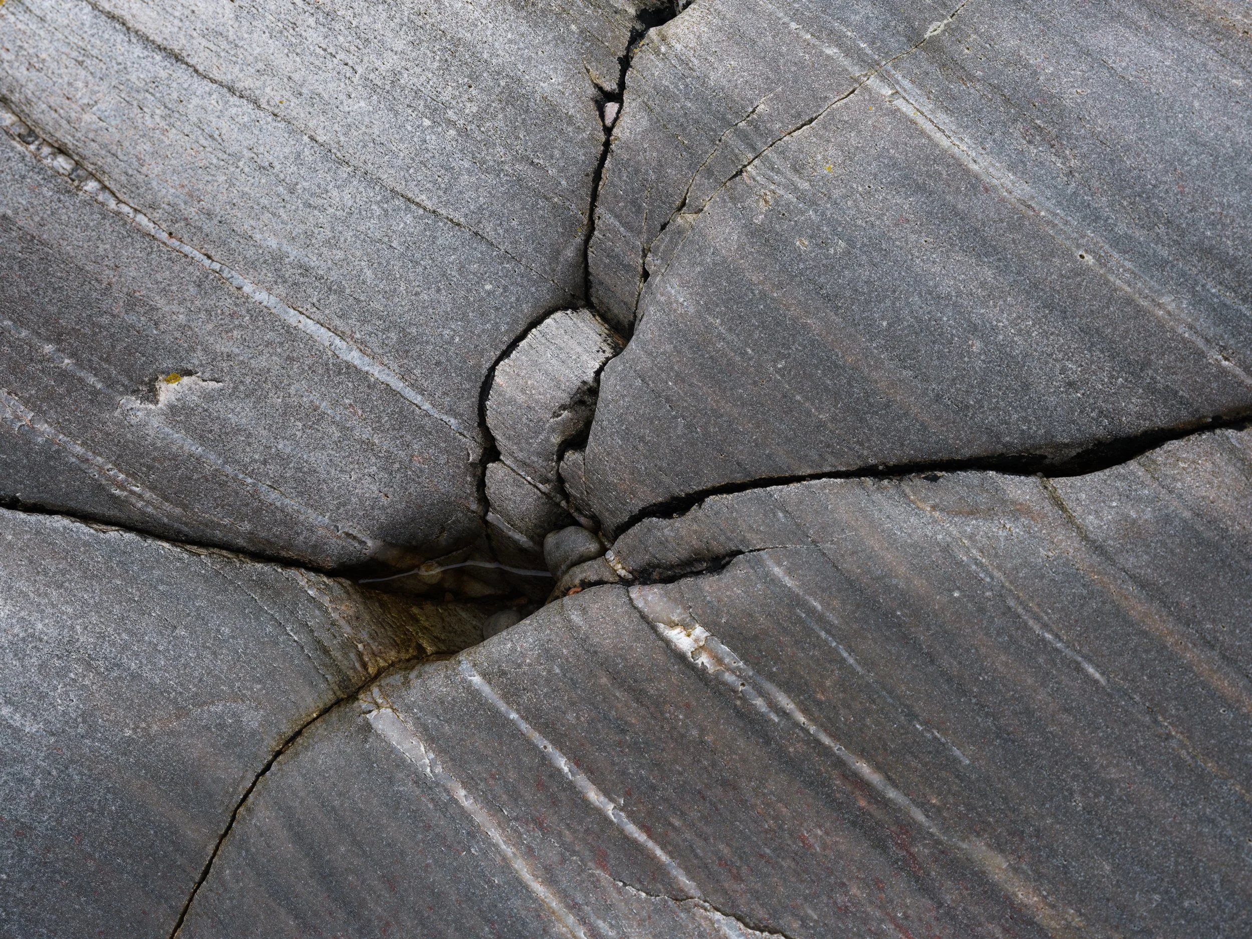 Rock intersections coastline Morar 