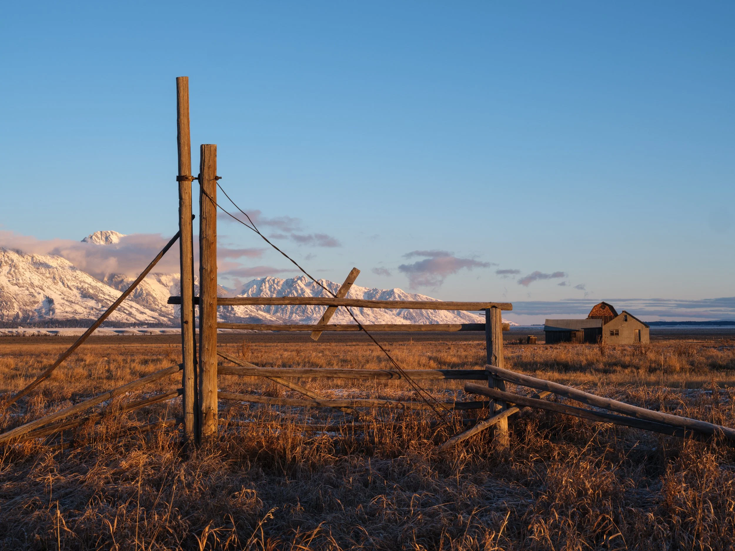 Towards the Grand Tetons, Wyoming