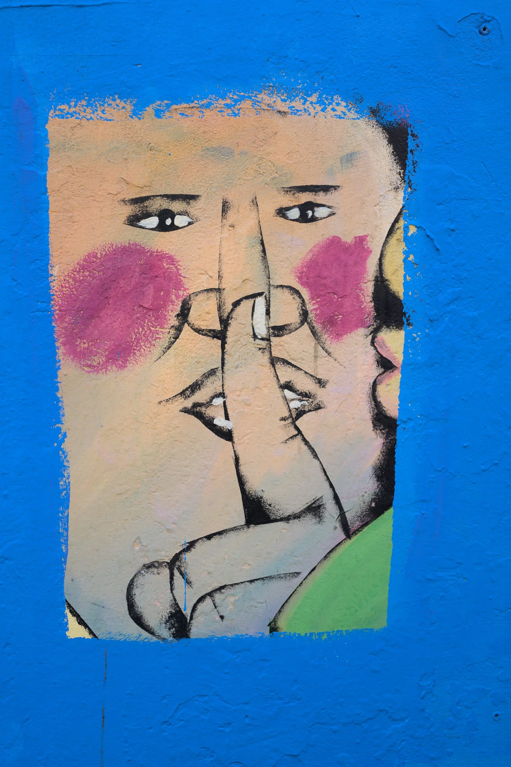 Clapton London street mural