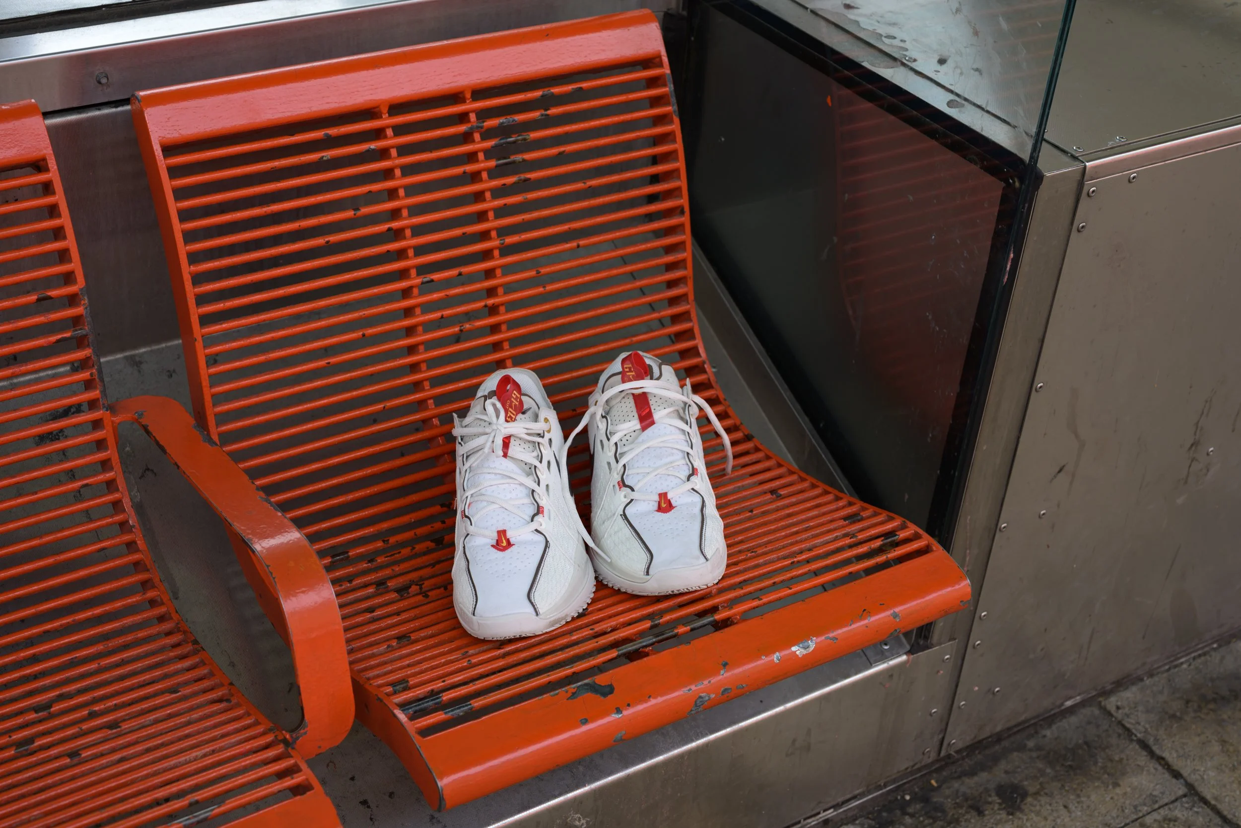 Lost shoes Vauxhall bus station