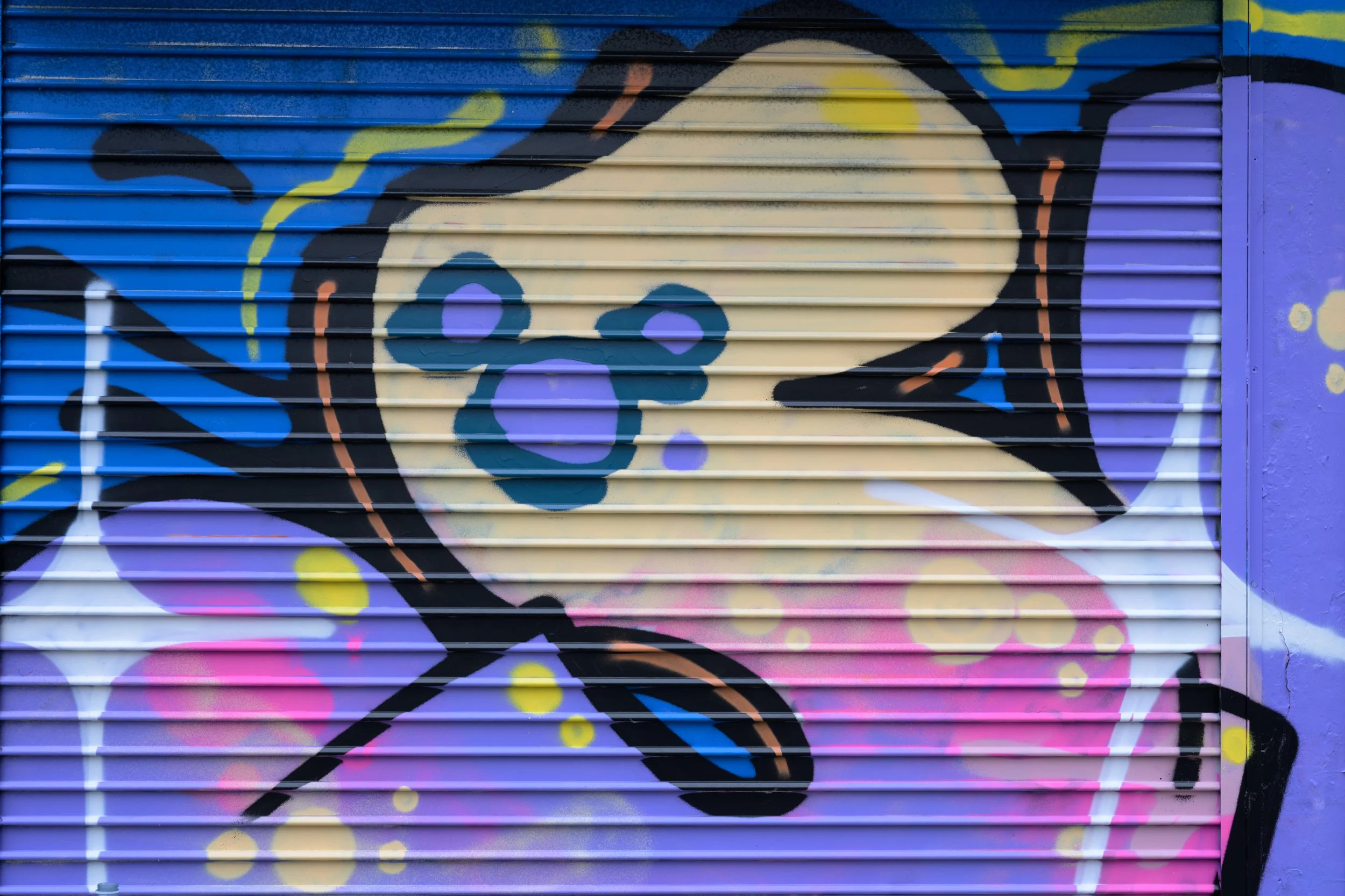 Southwark side street shop mural