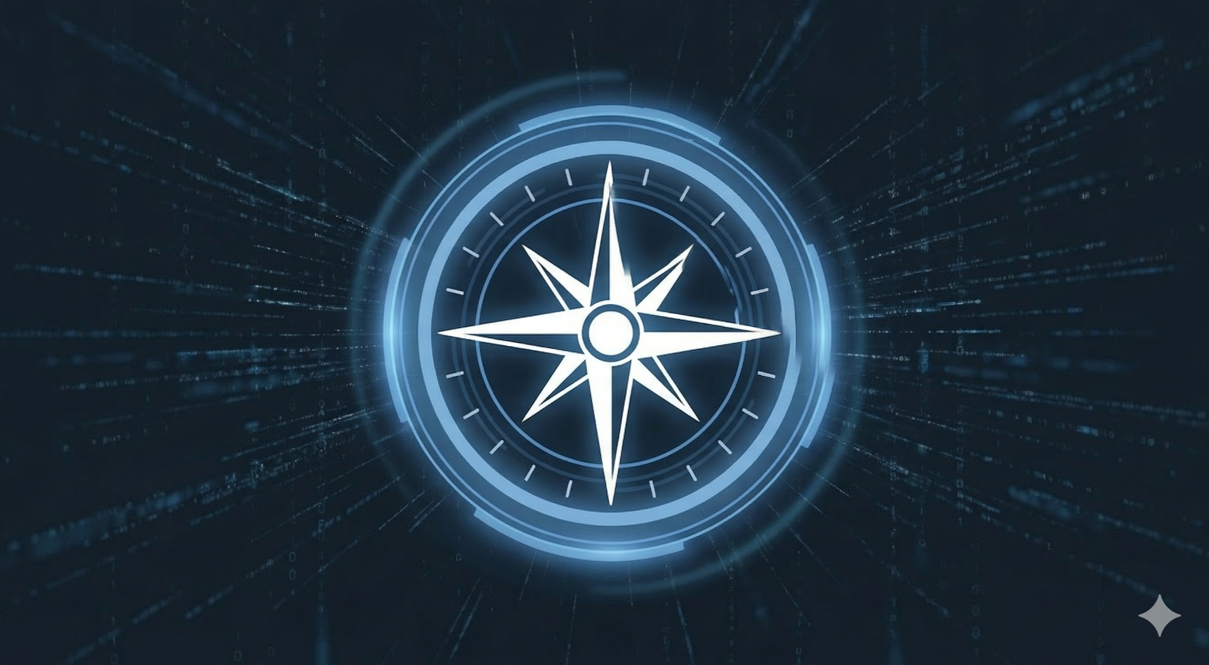 Digital compass icon representing the DataForces core value of Purpose and strategic direction.