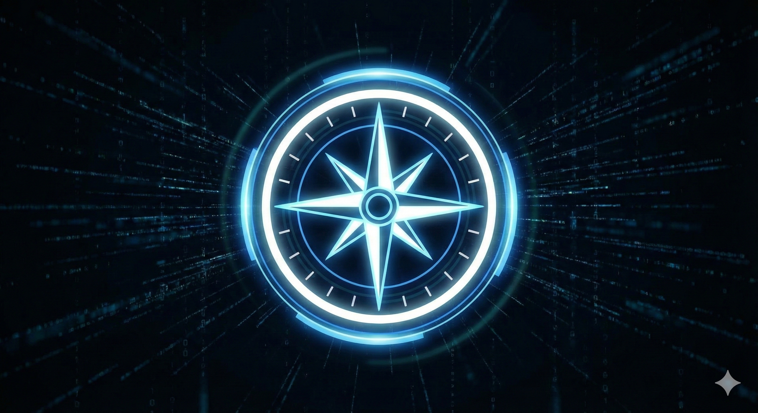 Digital compass icon representing the DataForces core value of Purpose and strategic direction.