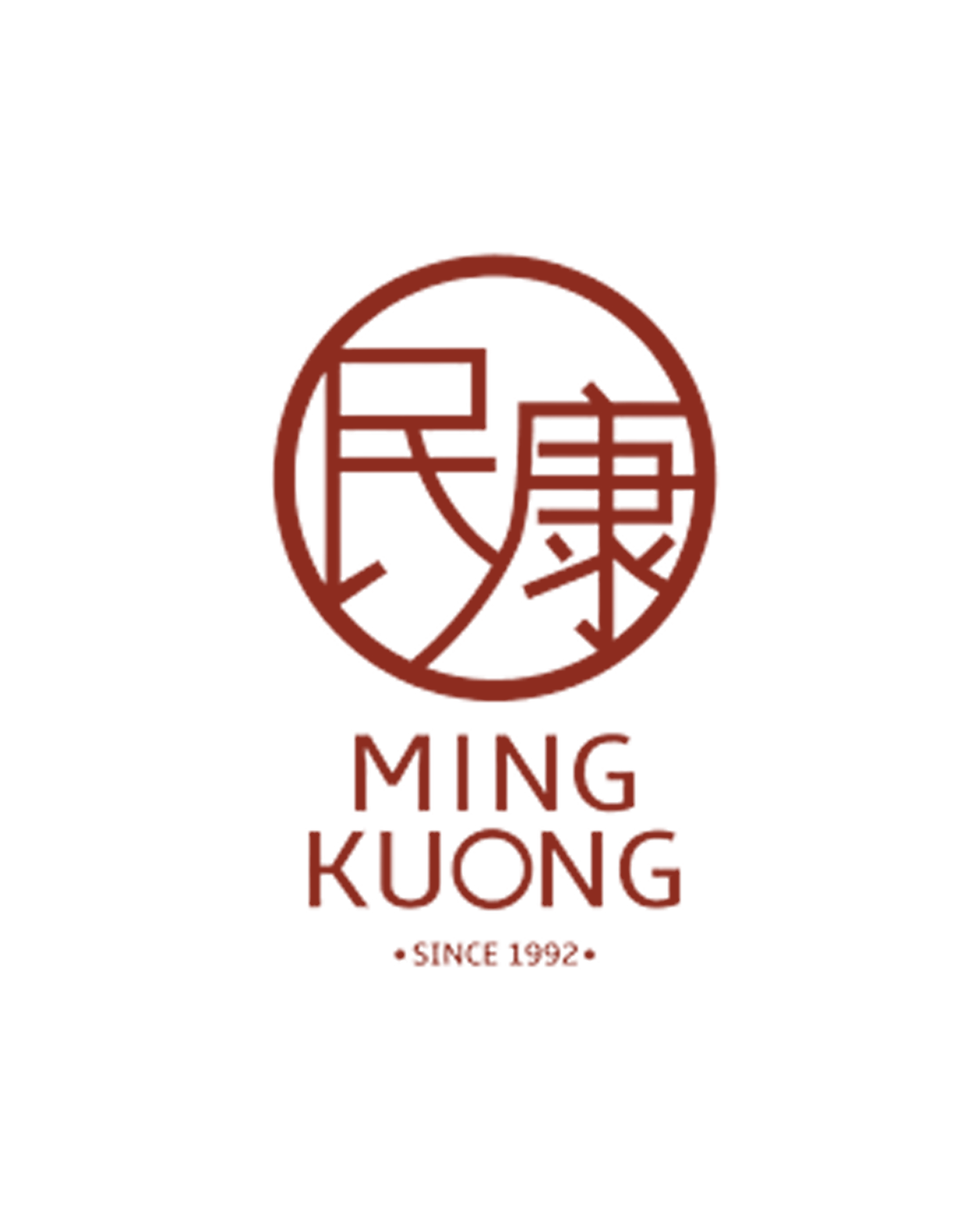 A logo with a red circular design containing Chinese characters and the words 'MING KUONG SINCE 1972' beneath it.