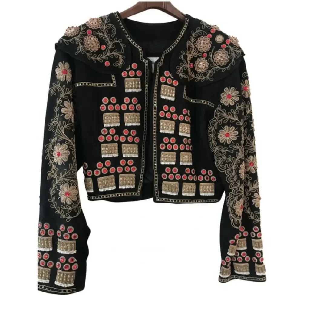 Jitrois Black Leather Short Vest (Vintage)