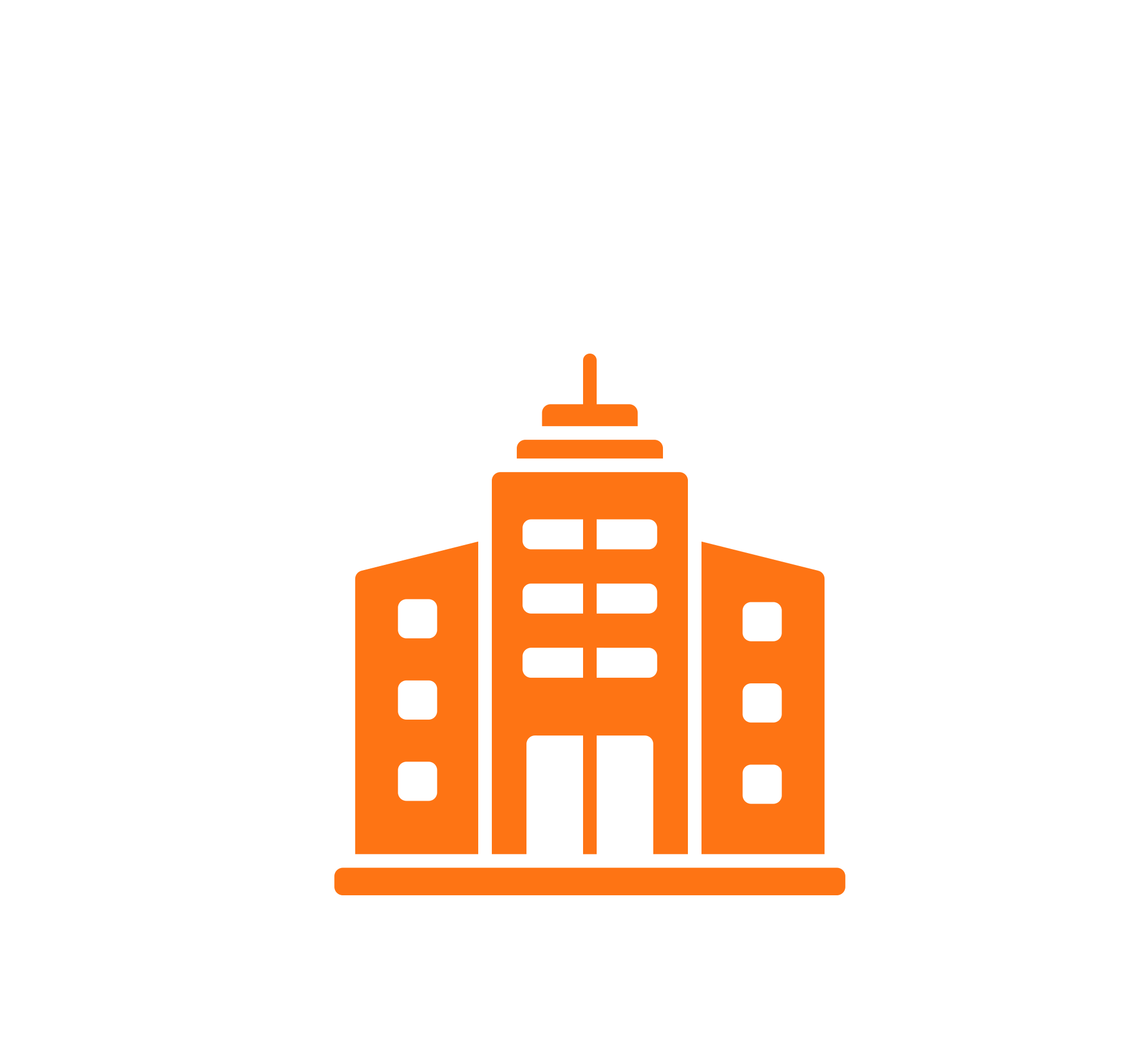 Building icon representing company formation and business setup services for construction companies