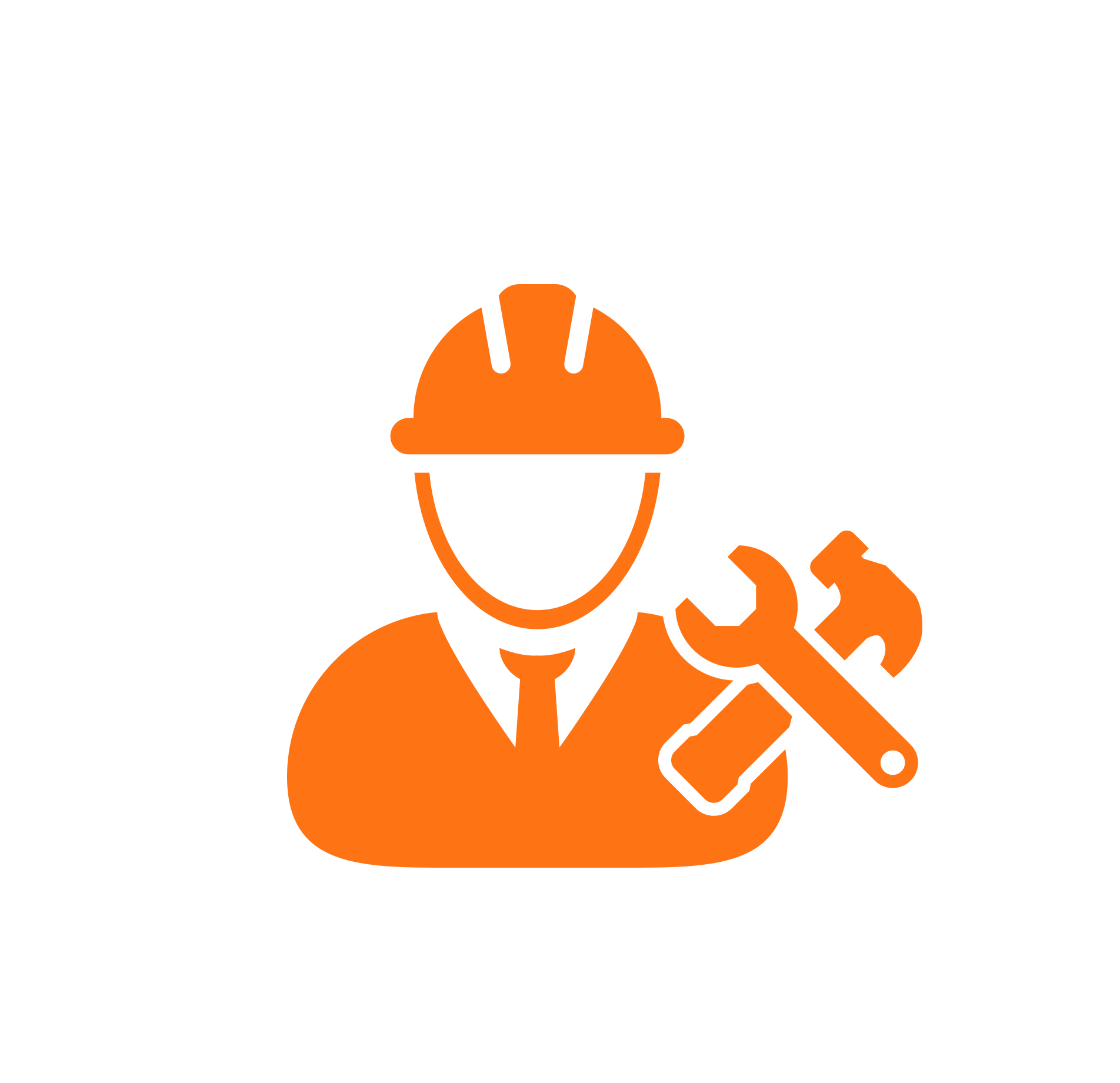 CIS accountant icon showing subcontractor with tools – Construction One Accountants