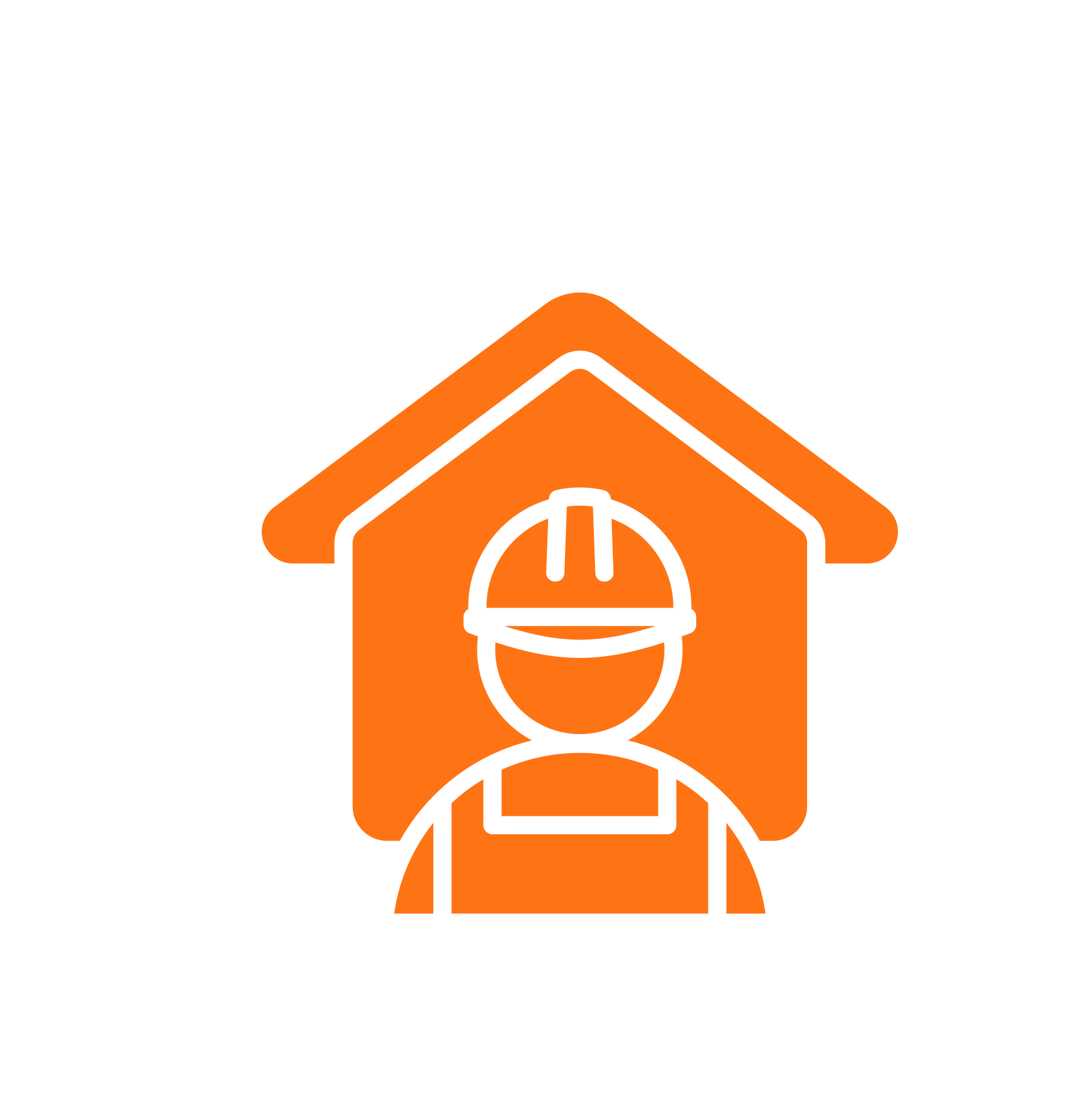 CIS contractor registration icon showing construction manager with hard hat – Construction One Accountants