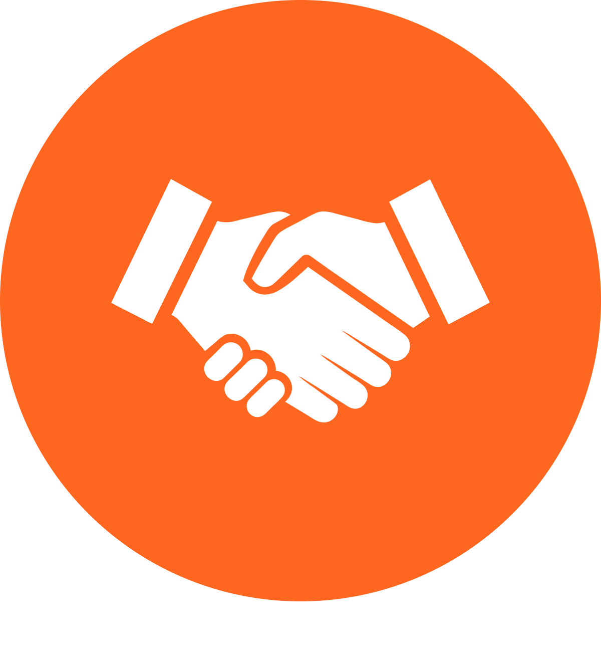 Seamless handover icon showing smooth company formation and accountant transition for construction businesses