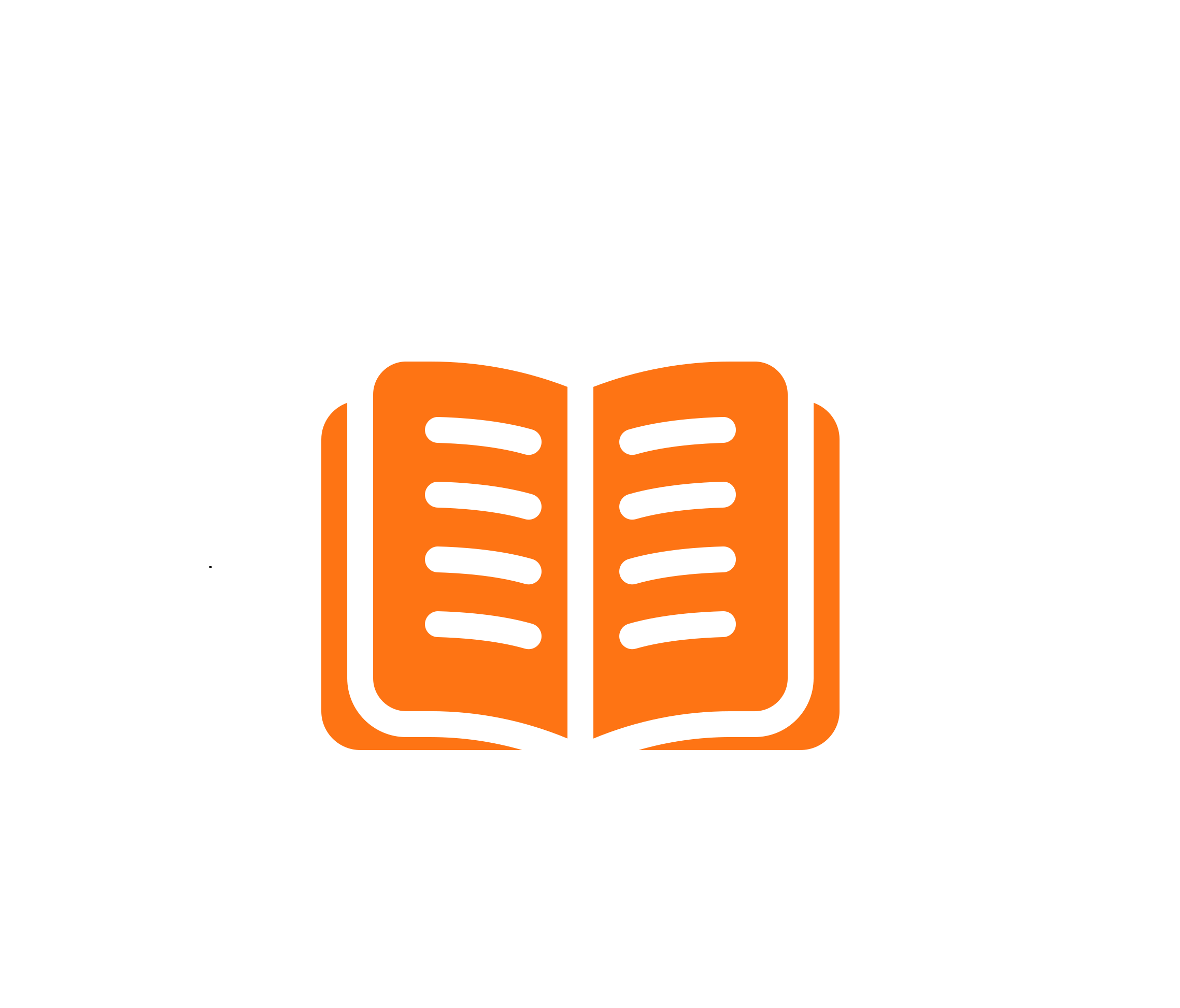 Open book icon representing bookkeeping and management accounts for construction industry clients