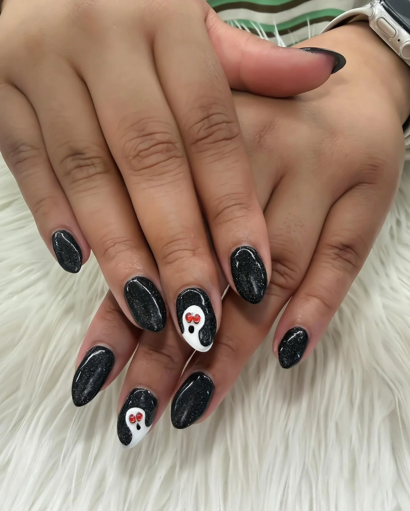 BOO 👻  #lvnailsandover #halloweennails