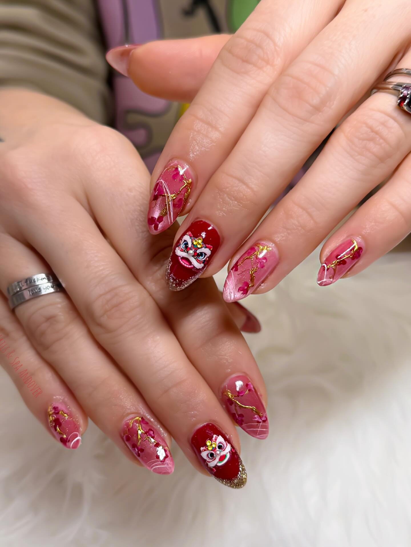 Happy Lunar New Year 🧧 #lvnailsandover #lunarnewyear2026