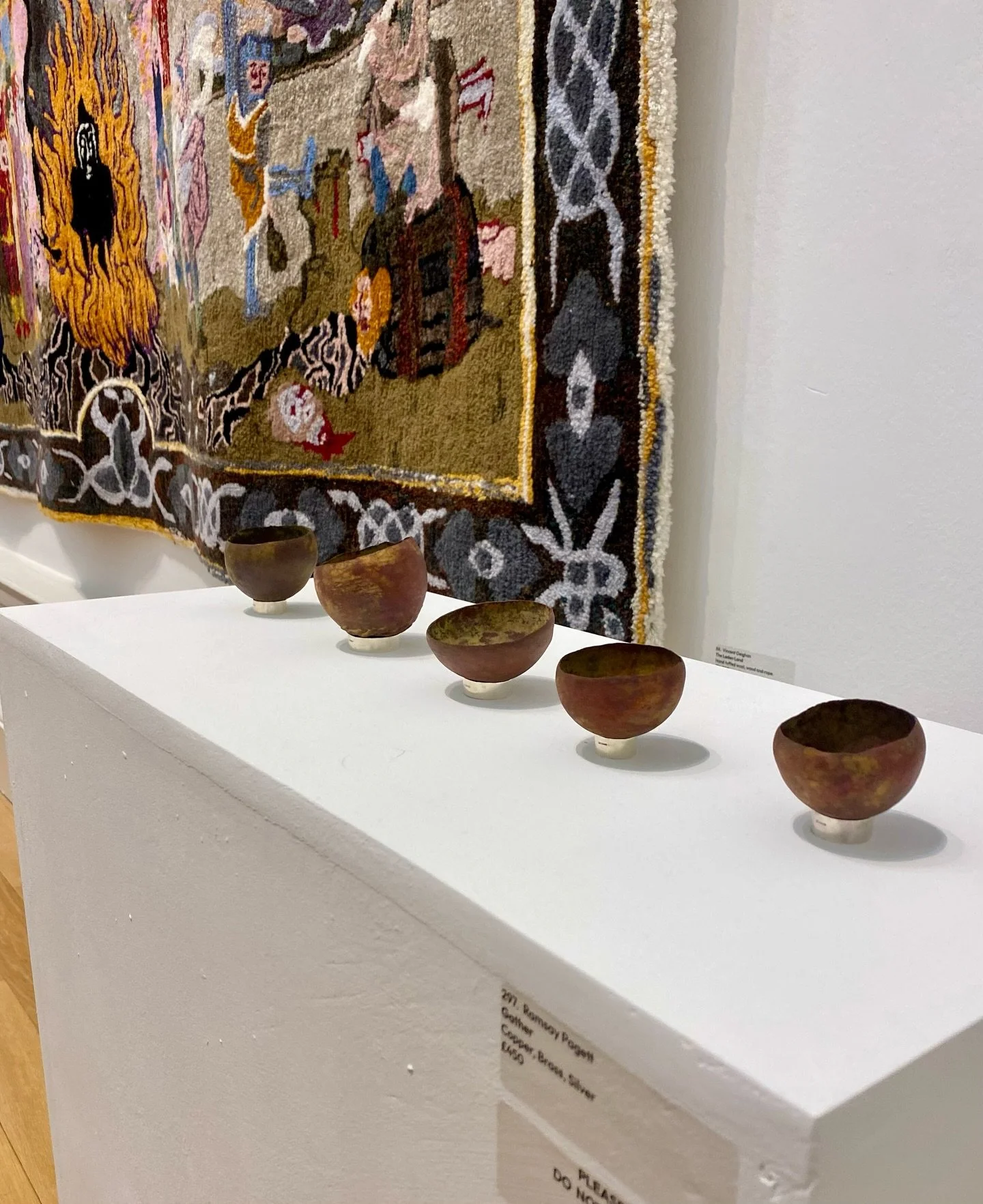 I am very excited to have three of my peices from 2 of my collections currently exhibiting in the @visualartsscotland &ldquo;The Thread That Pulls&rdquo; on in the National Galleries of Scotland until the 2nd of January!!! 

Work Names, 
Gather 
Vein