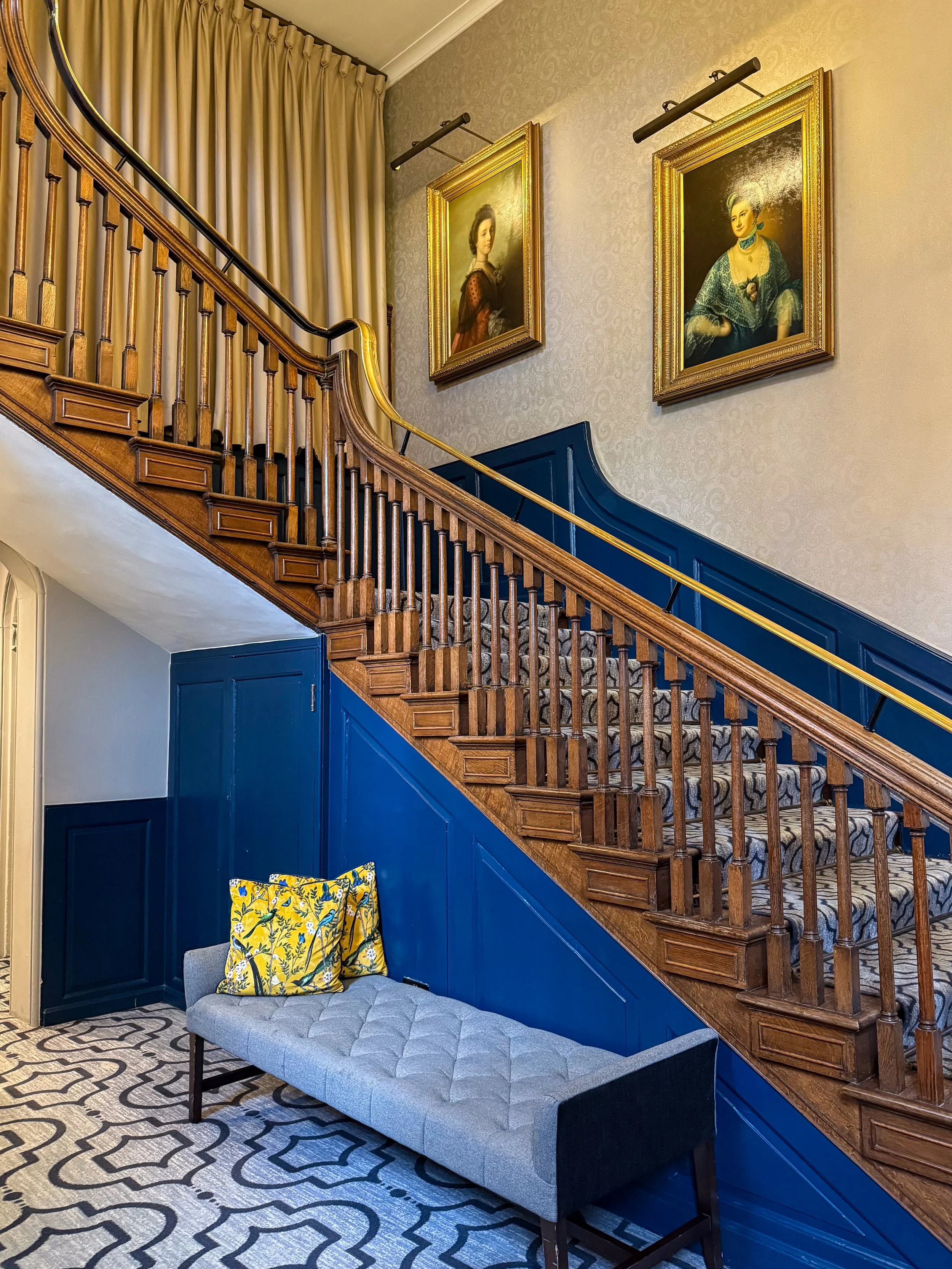 Historic staircase showcasing period architecture and elegant heritage interiors